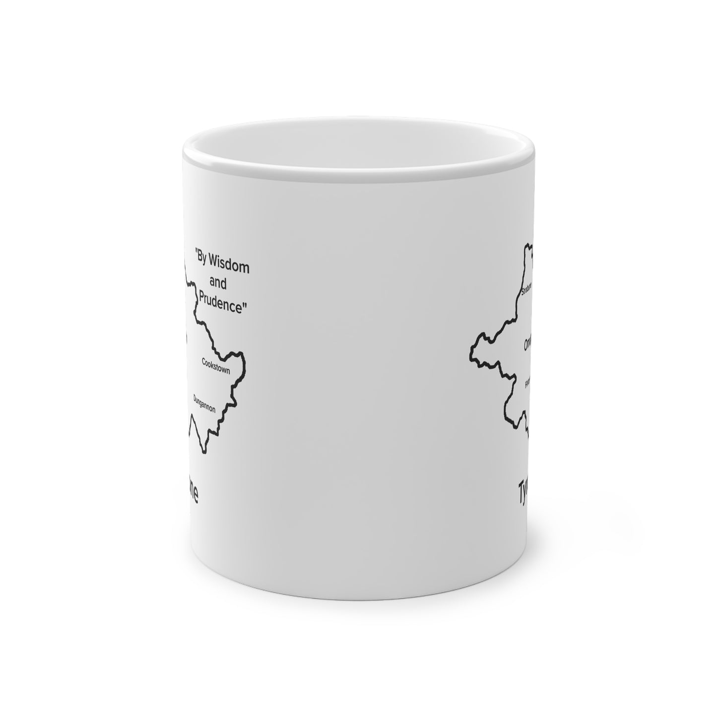 Tyrone Magic Mug: Color - Changing Coffee Cup with Artistic Map Design
