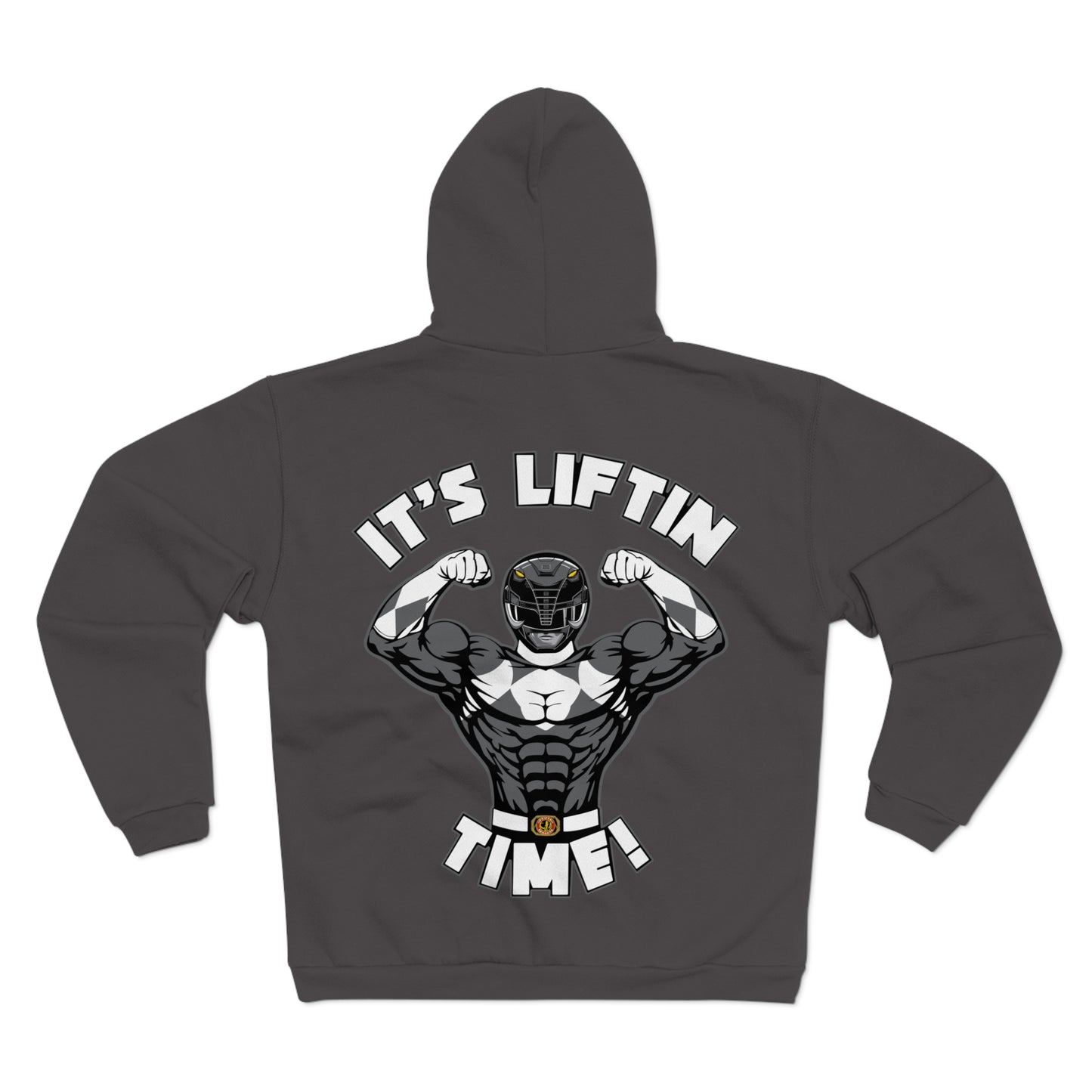 It's Liftin' Time Unisex Hooded Zip Sweatshirt- Motivational Gym Hoodie for Fitness Enthusiasts