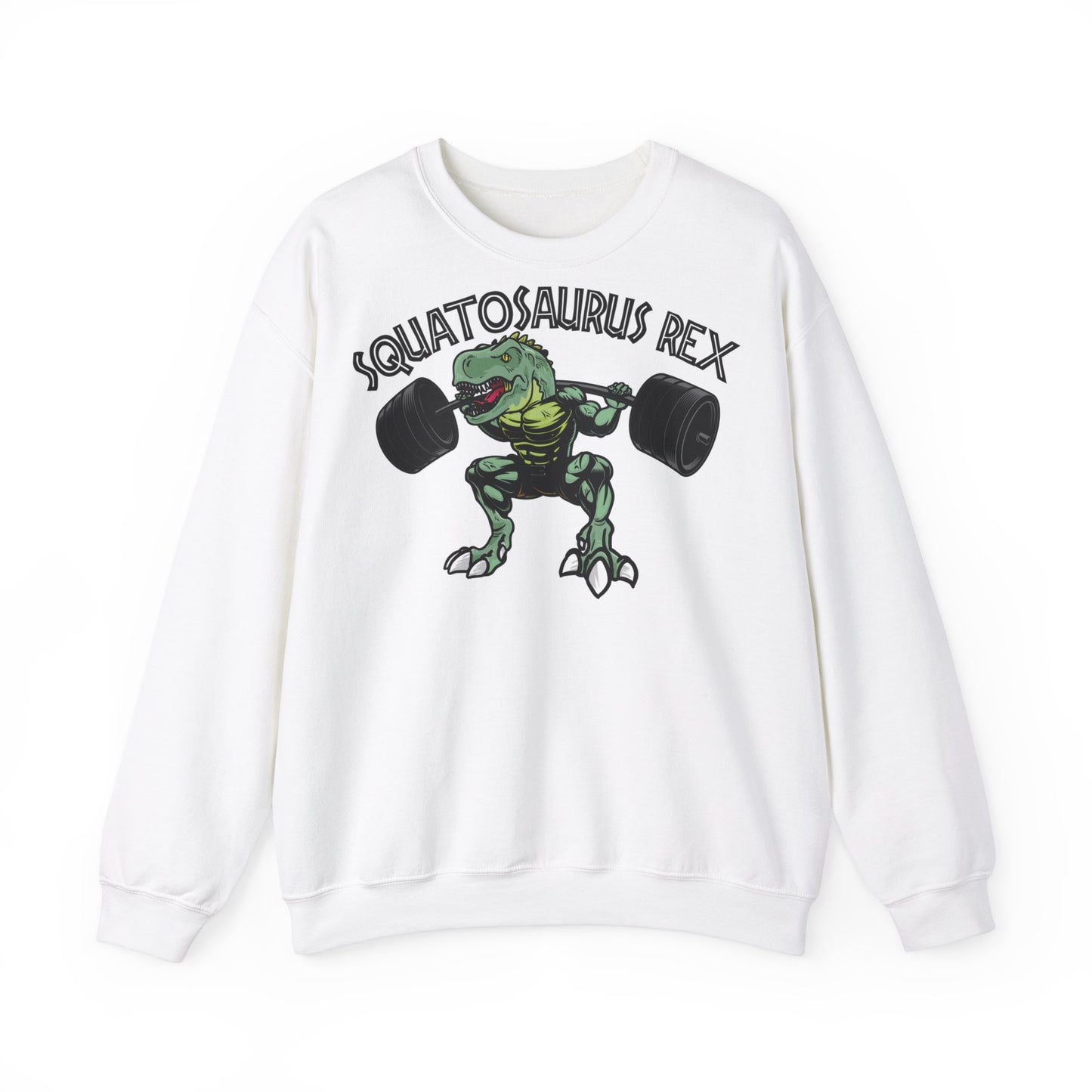 Squatosaurus Rex Sweatshirt - Fun and Comfortable Crewneck for Gym Lovers
