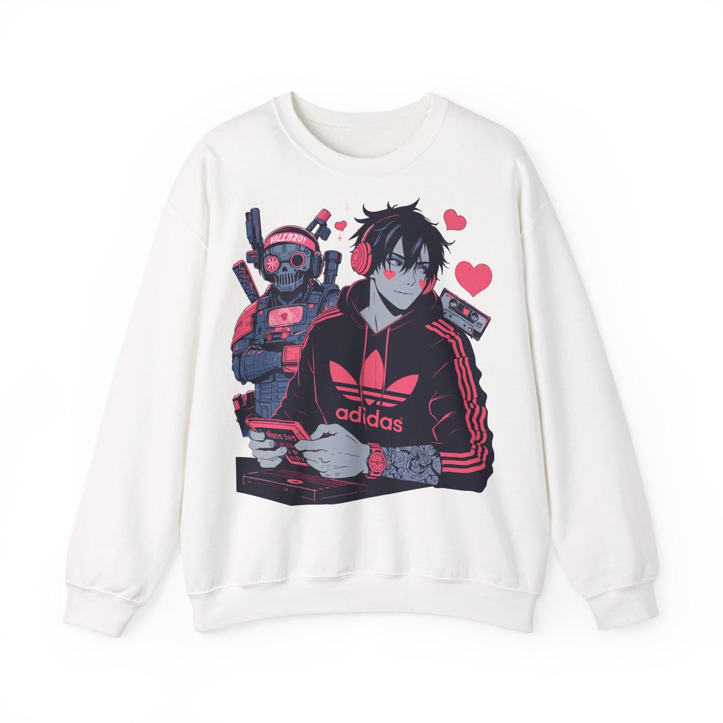 Gamer Vibes Unisex Crewneck Sweatshirt - Retro Anime Style