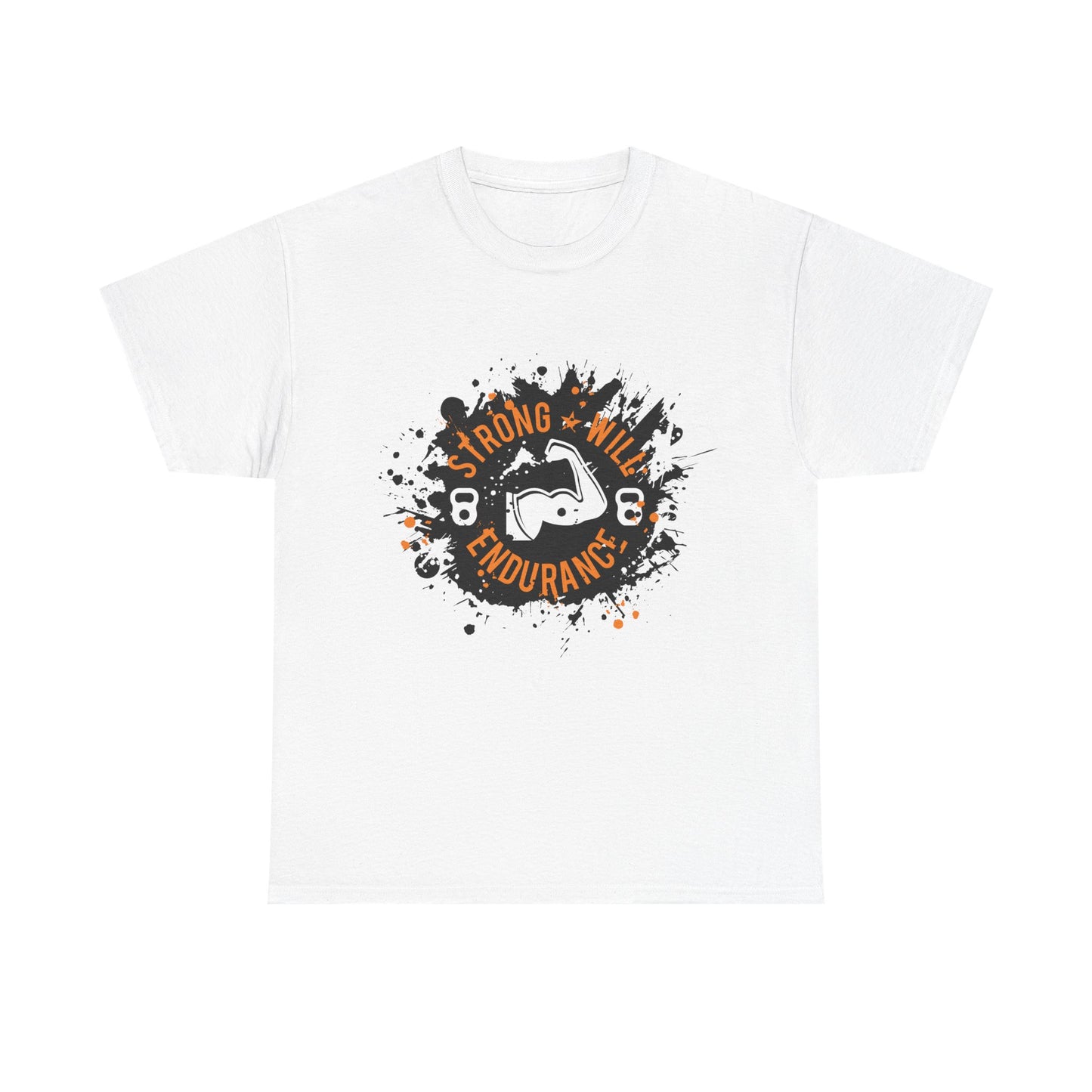 Endurance Strong Unisex Heavy Cotton Tee - Motivational Graphic Shirt for Fitness Enthusiasts