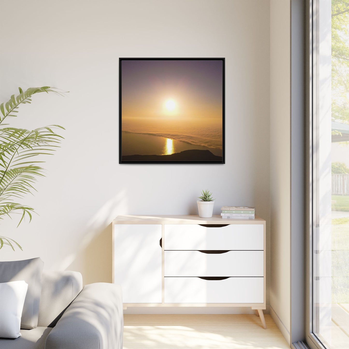 Sunset on Mount Brandon Matte Canvas, Framed (Multi-color)