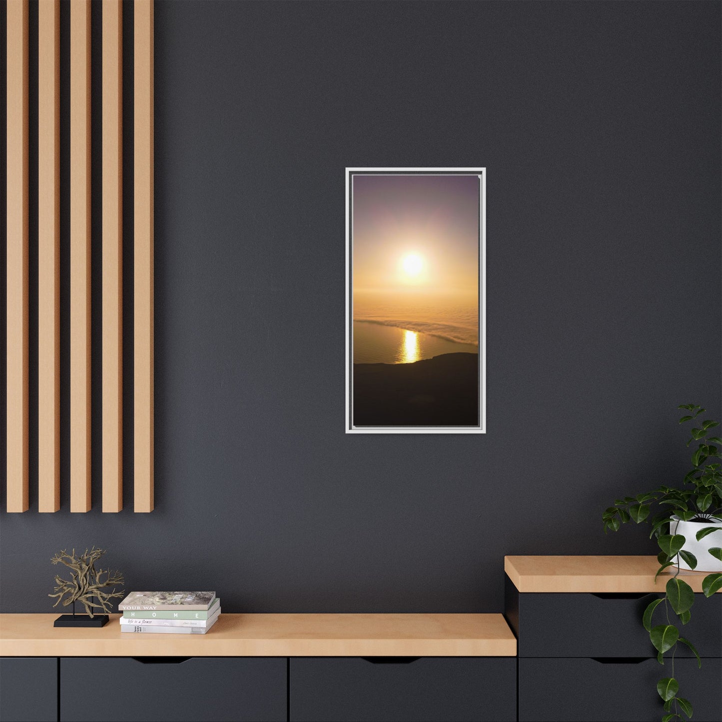 Sunset on Mount Brandon Matte Canvas, Framed (Multi-color)