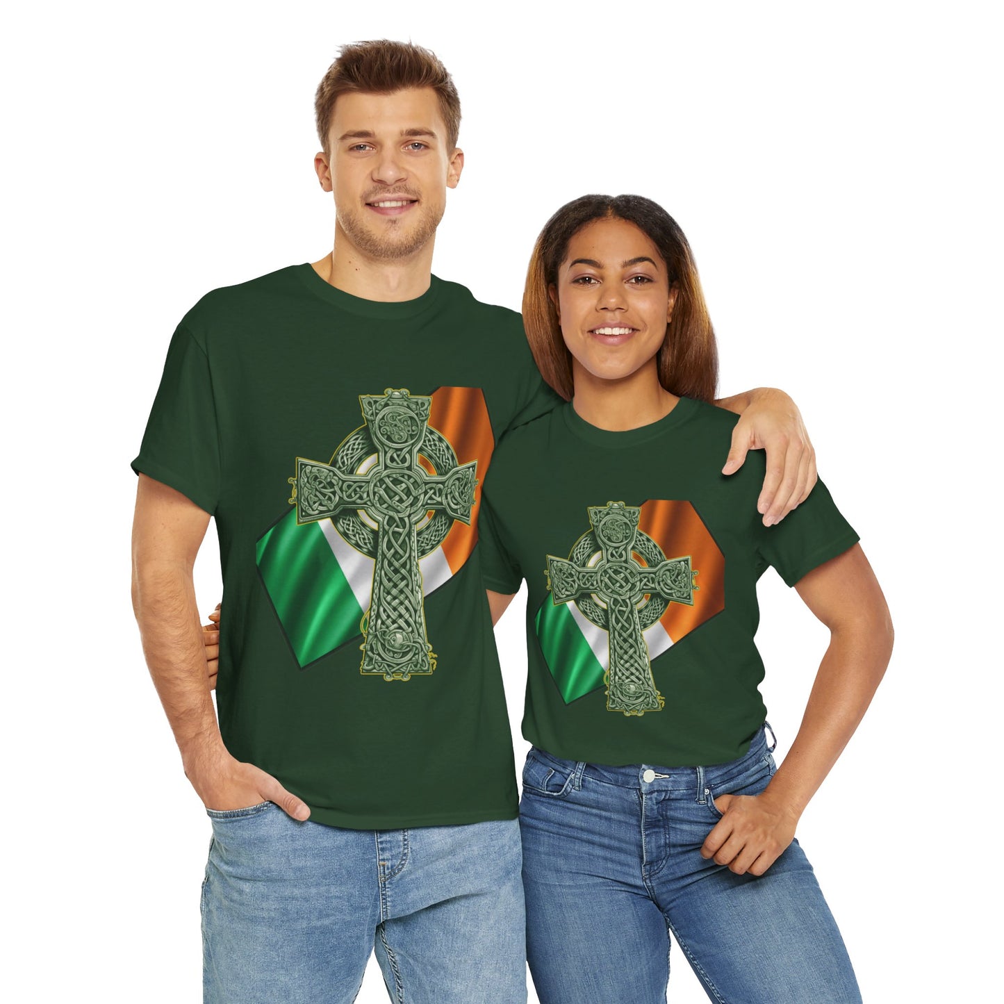 Celtic Cross Unisex Heavy Cotton Tee
