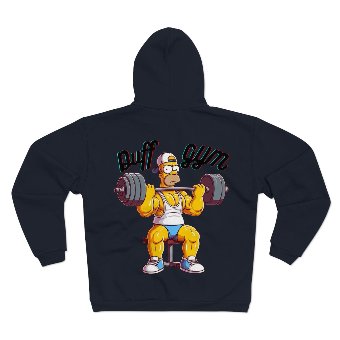 Puff Gym Unisex Hooded Zip Sweatshirt - Fitness Enthusiast Hoodie