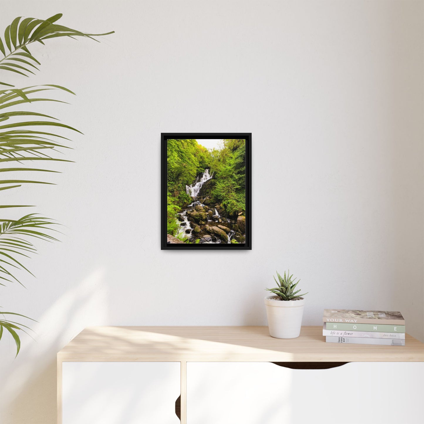 Torc Waterfall Matte Canvas, Framed (Multi-color)