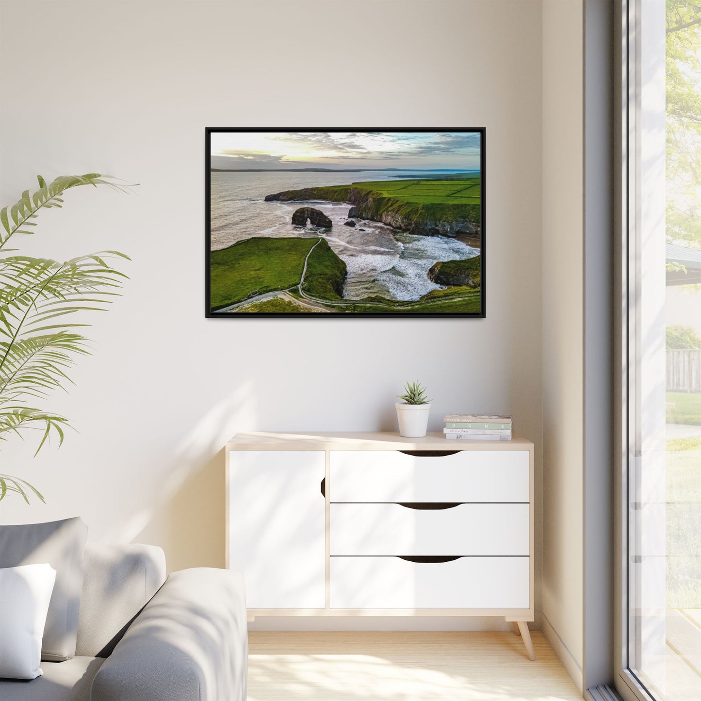Virgin Rock Matte Canvas, Framed (Multi-color)