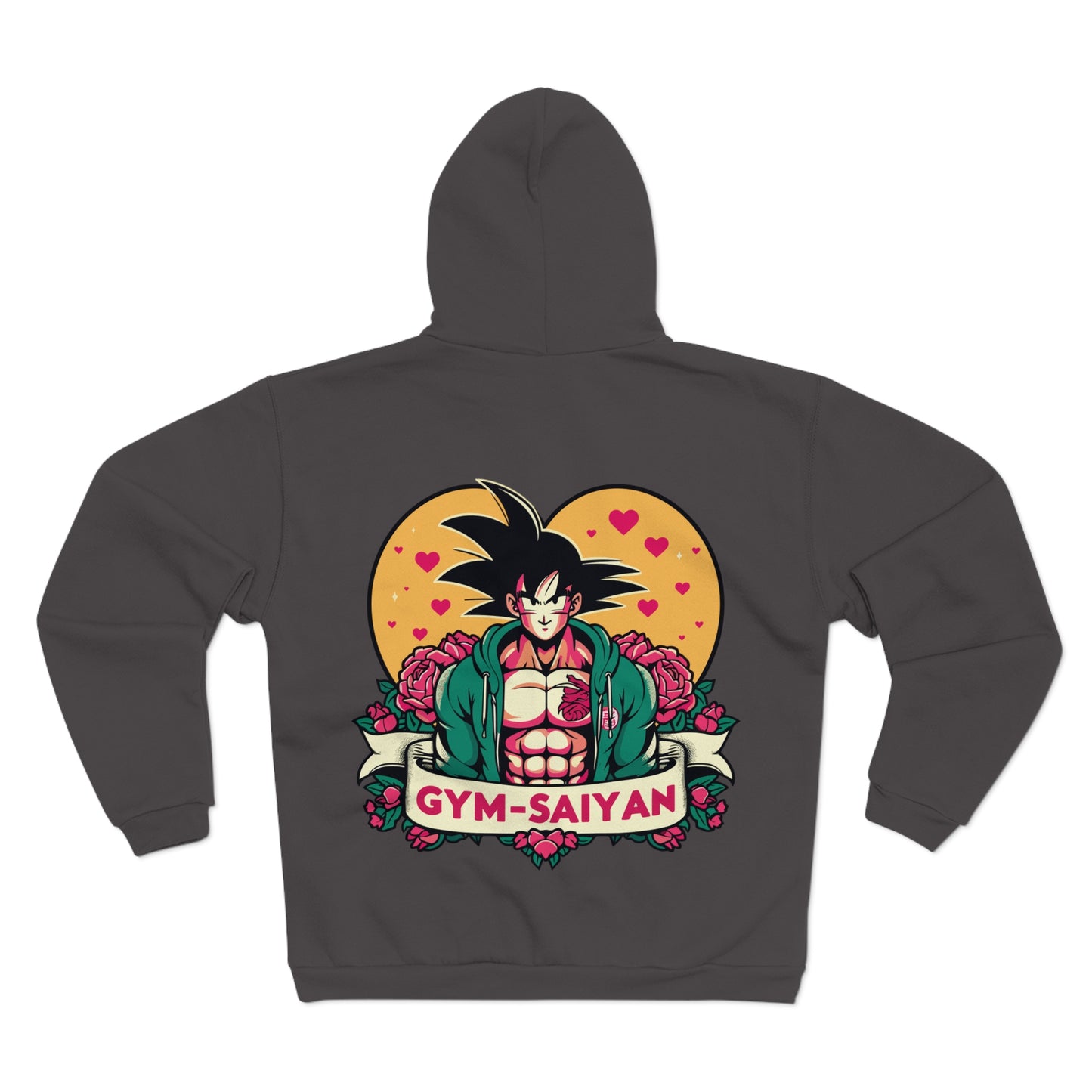 Gym Saiyan Goku Love Unisex Hooded Zip Sweatshirt