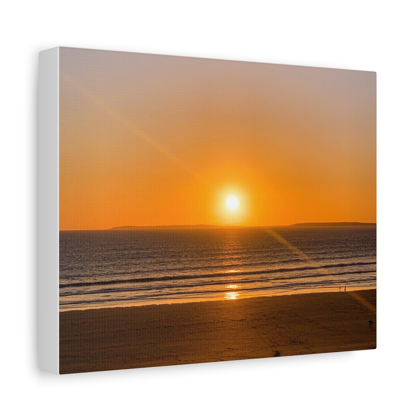 Sunset in ocean Matte Canvas, Stretched, 1.25"