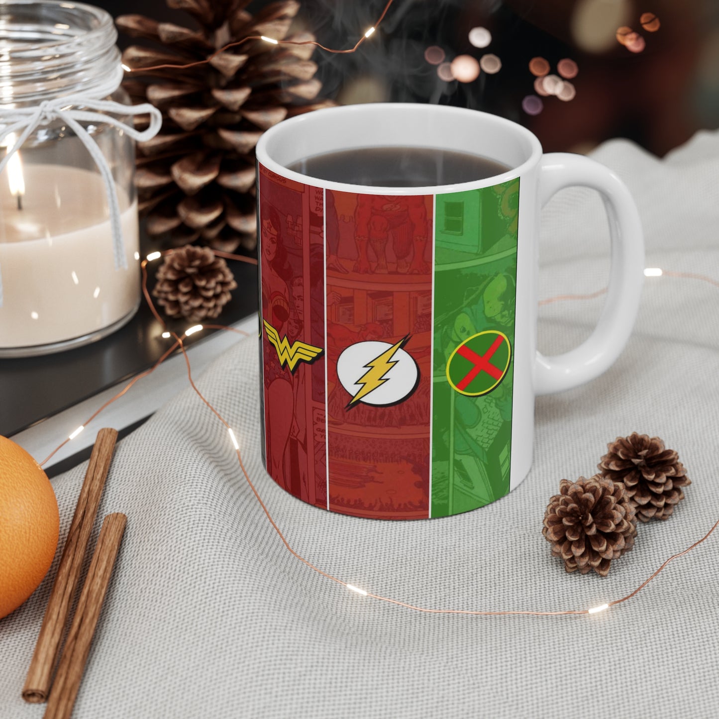 Superhero Ceramic Coffee Cups - 11oz & 15oz - Perfect Gift for Comic Fans