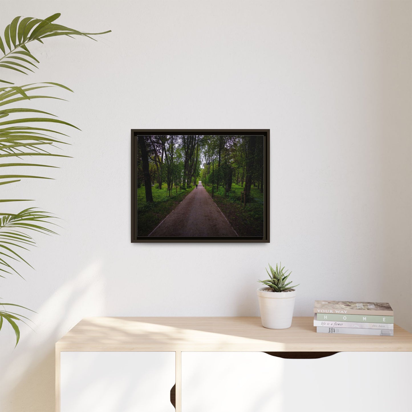 Zagares Park Matte Canvas, Framed (Multi-color)