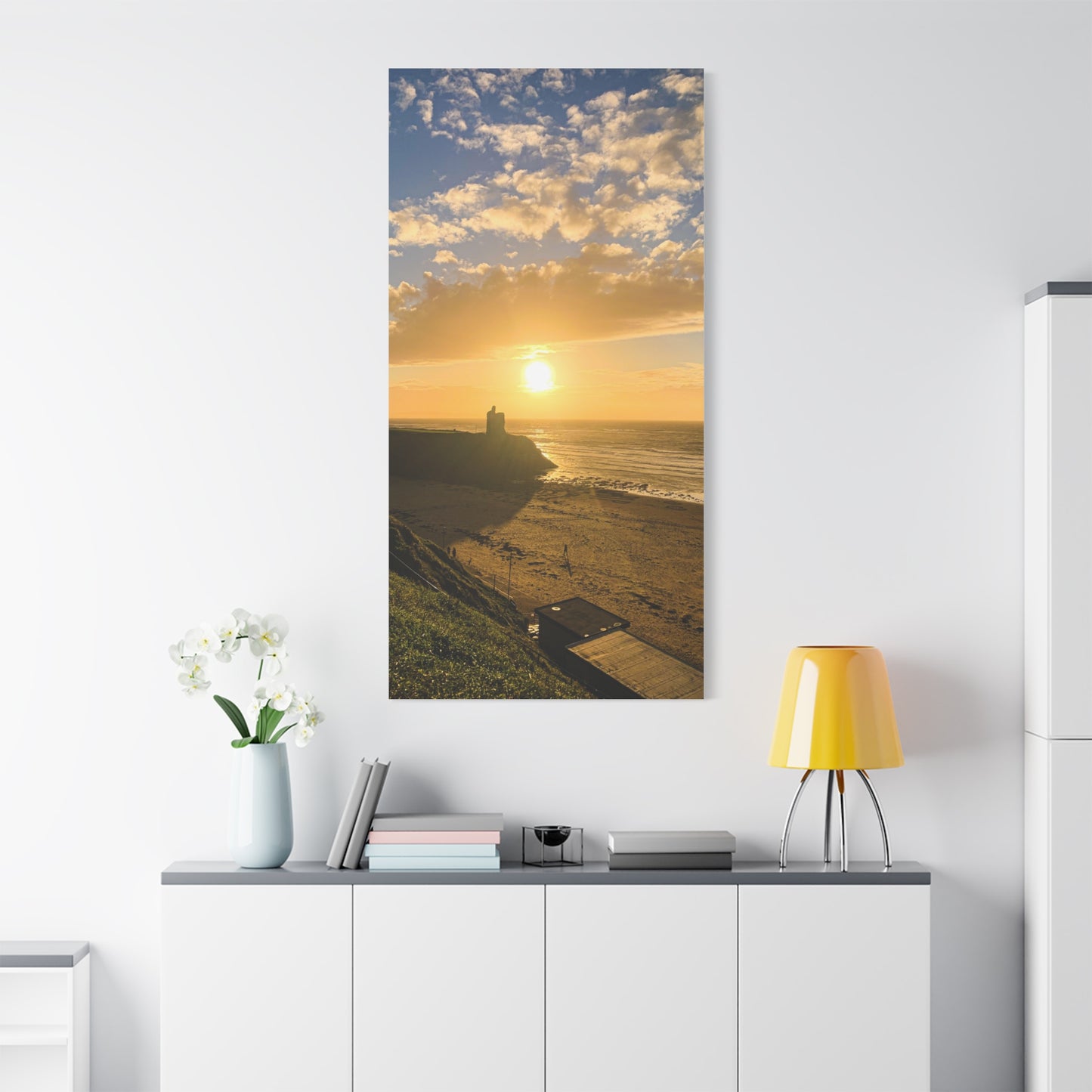 Ballybunion Sunset Castle Matte Canvas, Stretched, 1.25"