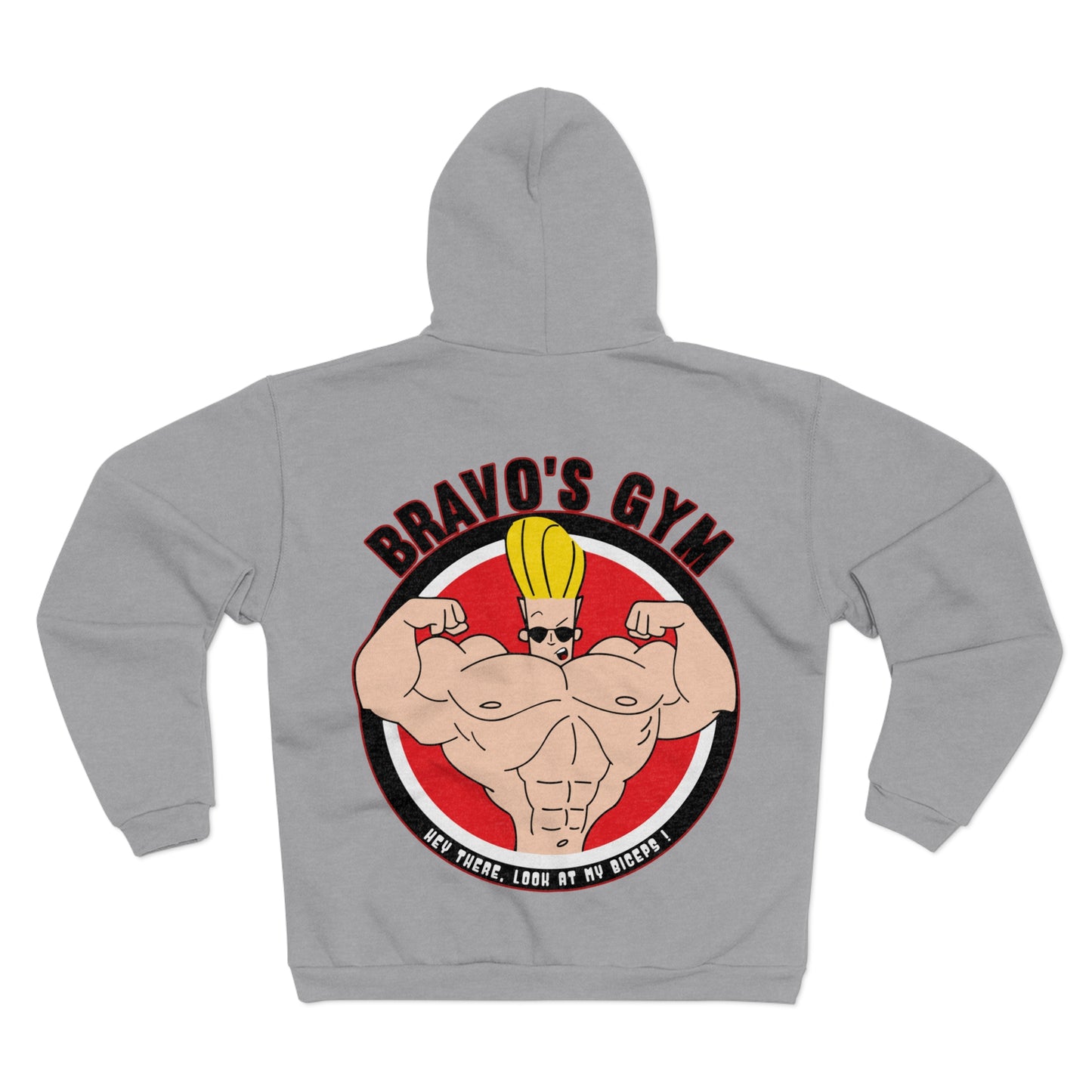 Bravo's Gym Design - Unisex Hooded Zip Sweatshirt
