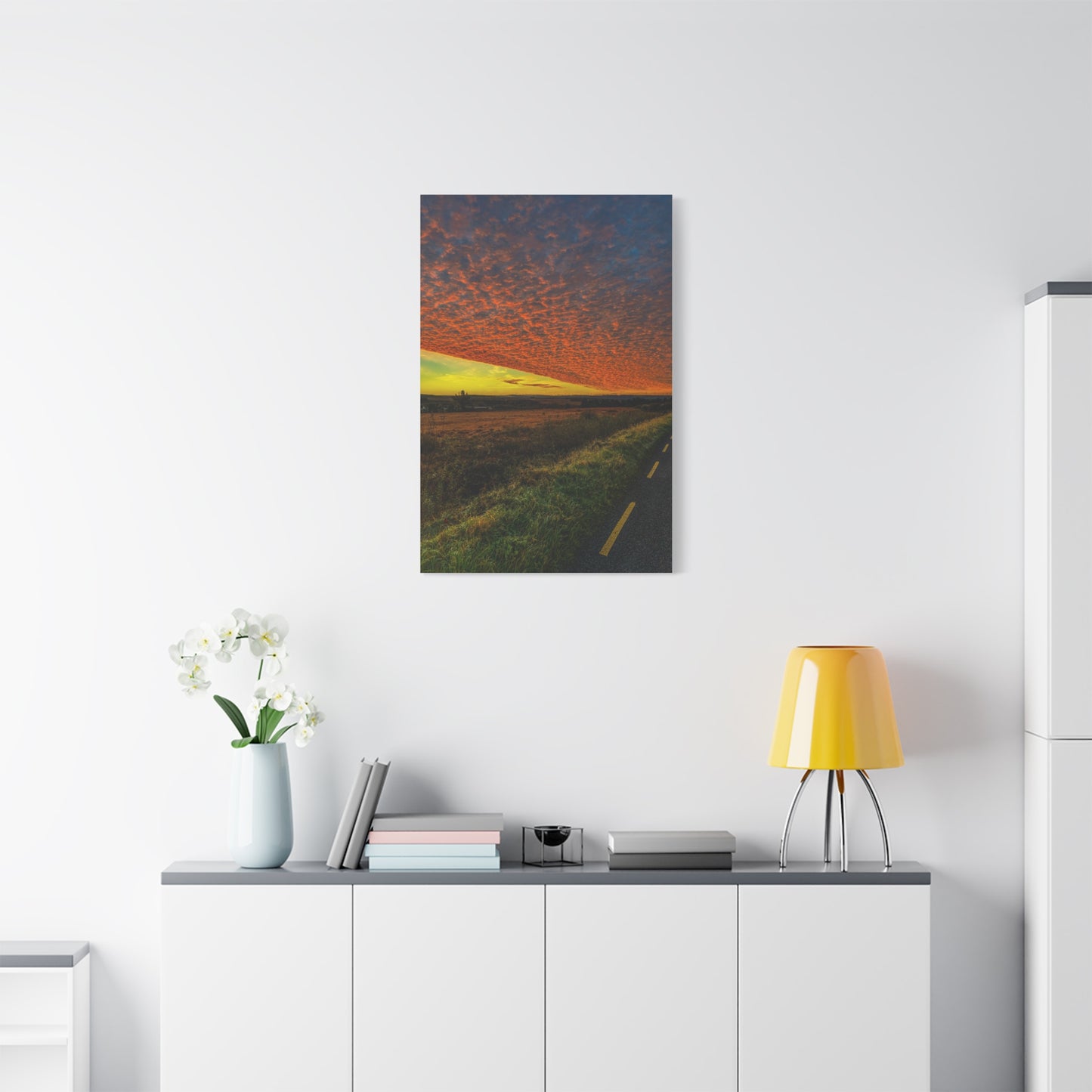 Cloudy Sunset Matte Canvas, Stretched, 1.25"