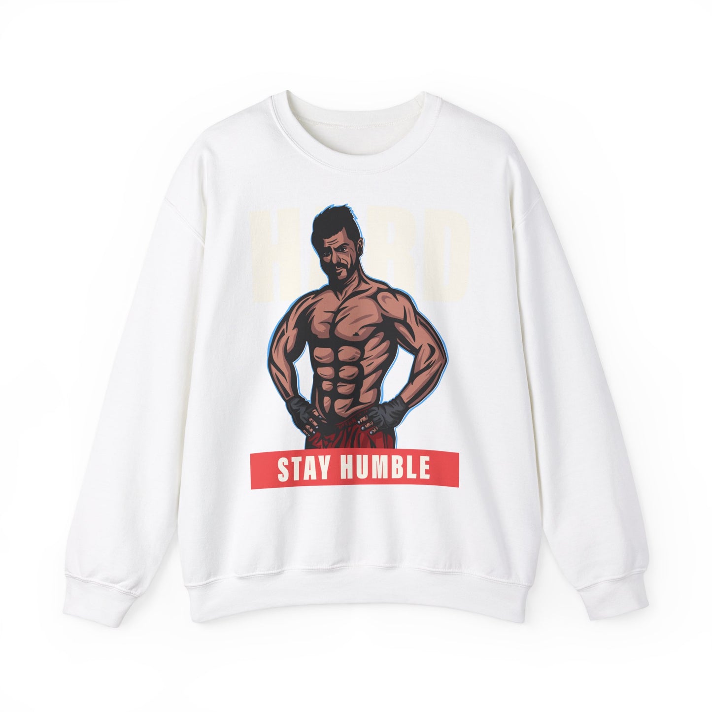 Motivational Unisex Heavy Blend™ Crewneck Sweatshirt - 'Work Hard, Stay Humble'