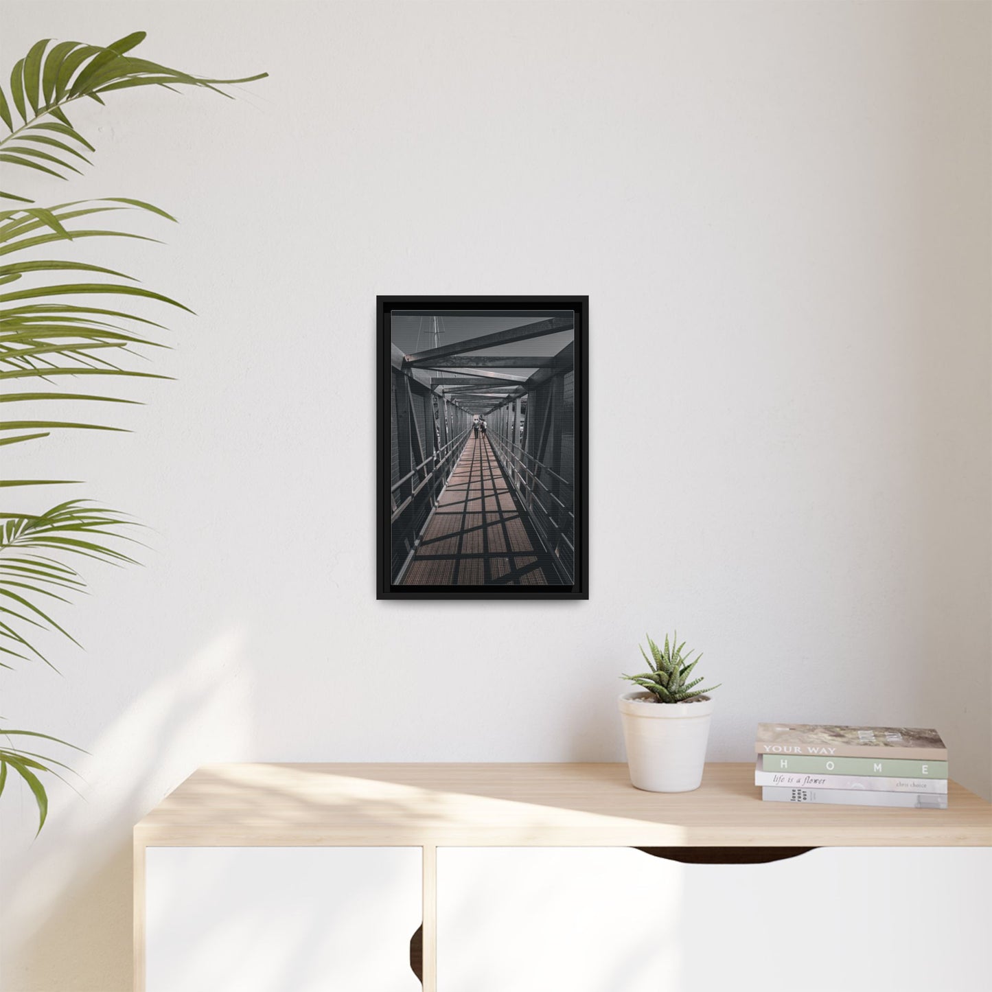 Dingle Pier Matte Canvas, Framed (Multi-color)