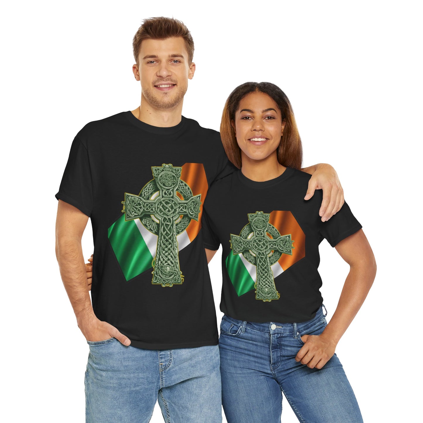 Celtic Cross Unisex Heavy Cotton Tee