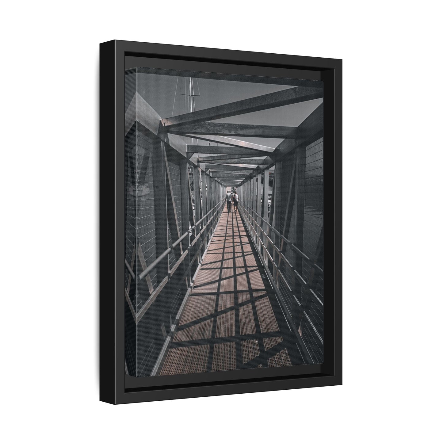 Dingle Pier Matte Canvas, Framed (Multi-color)