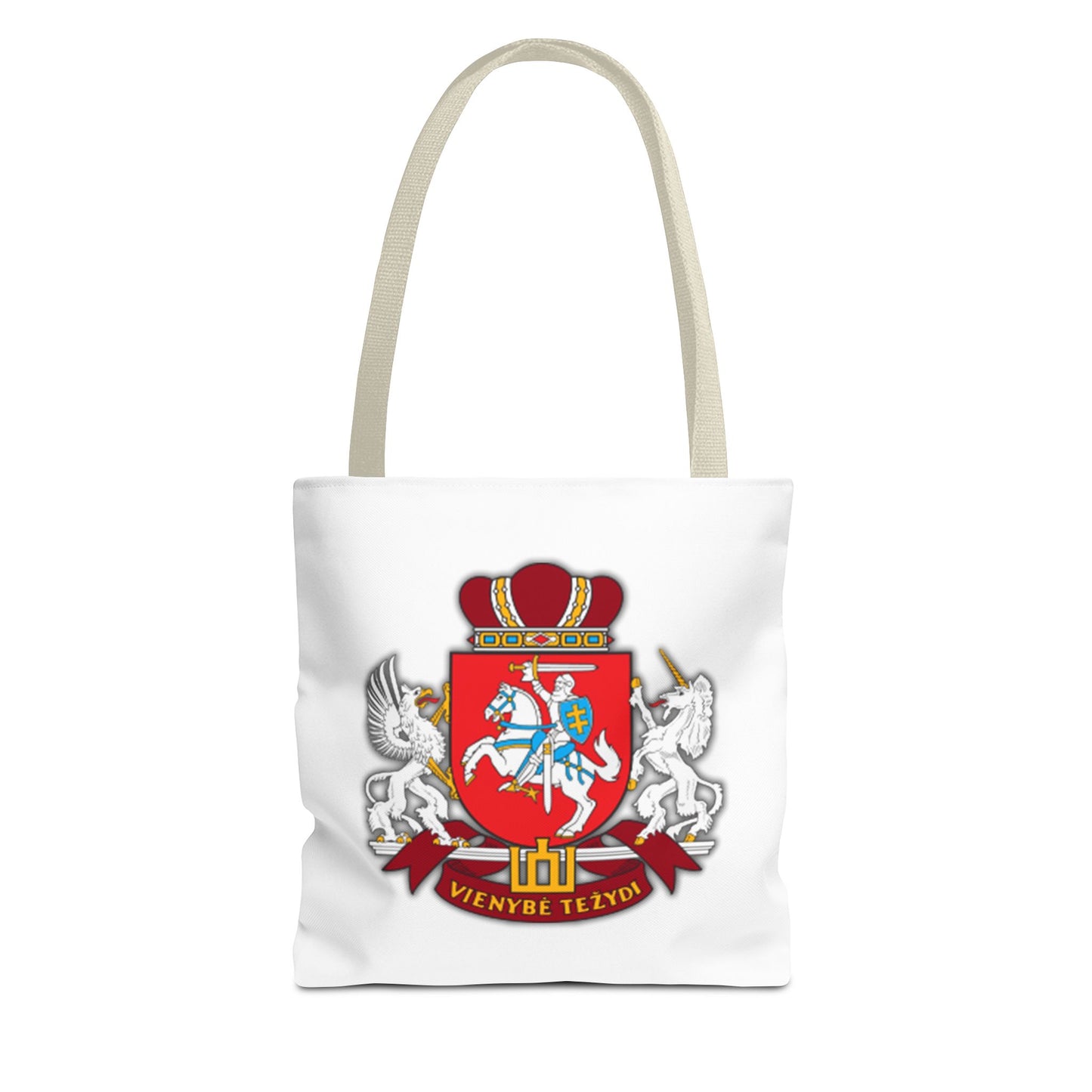 Heraldic Lithuania Crest Tote Bag - Stylish and Reusable for Everyday Use