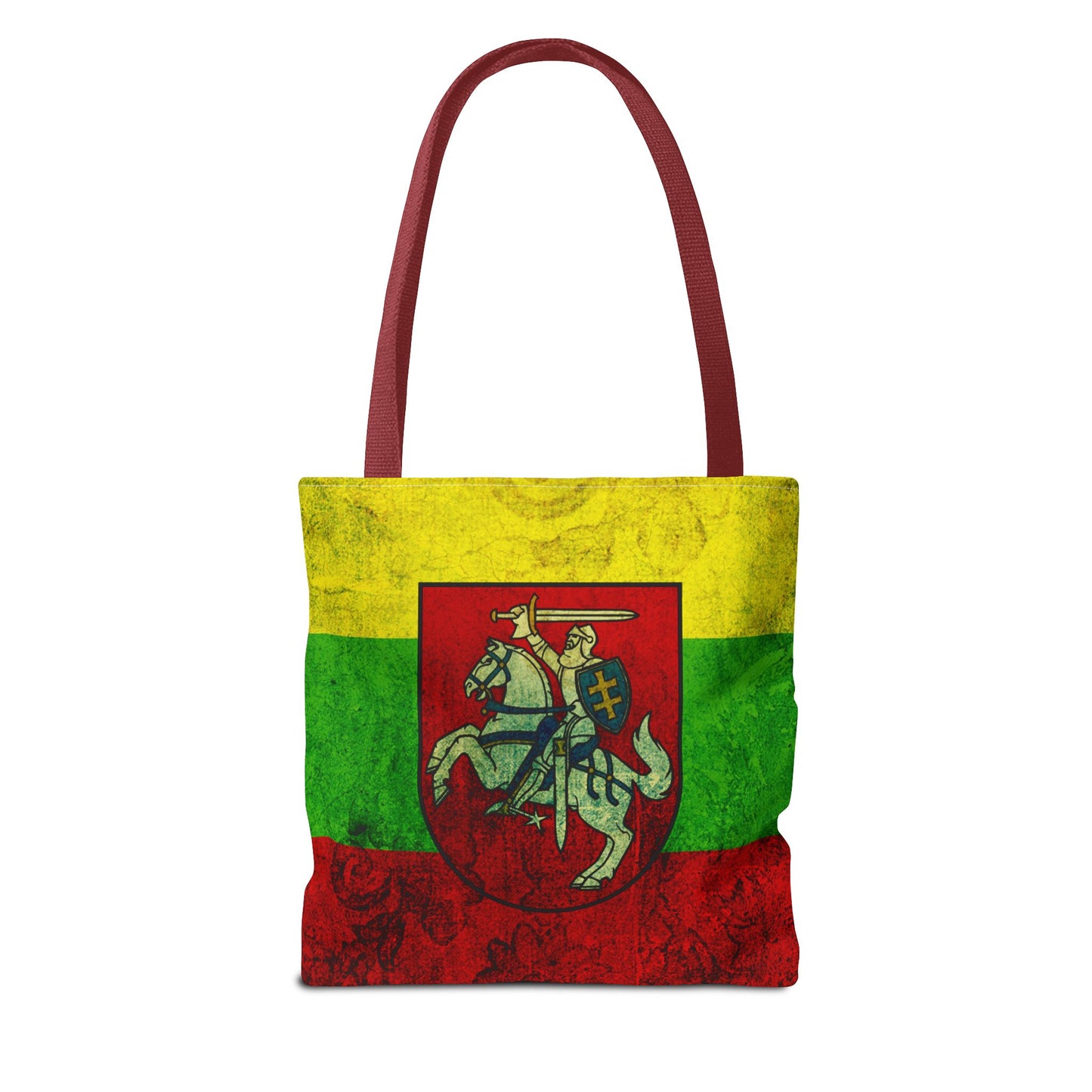 Vintage Lithuanian Crest Tote Bag - Perfect for Festivals, Travel, and Daily Use