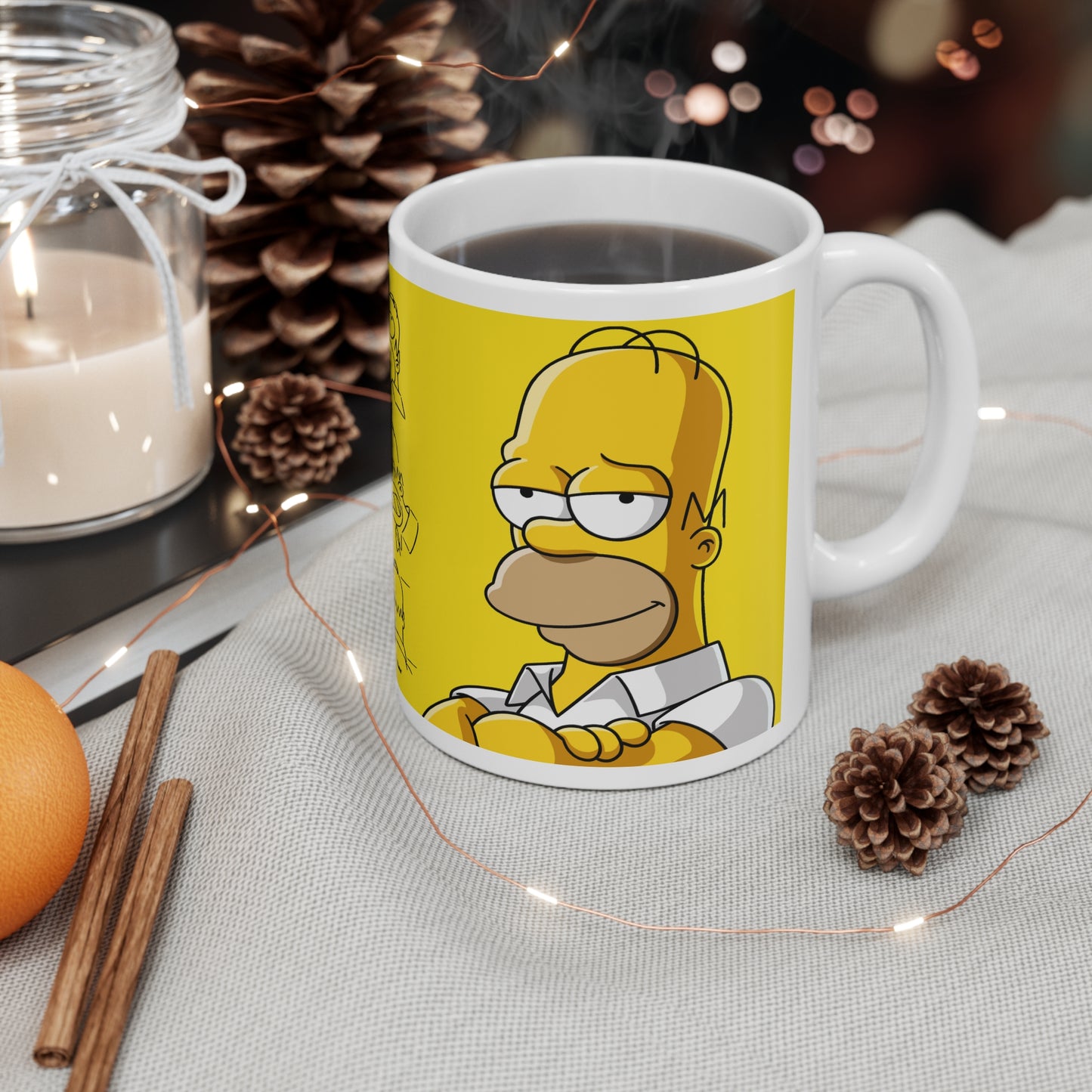 Homer Ceramic Coffee Mug – Fun Quotes & Illustrations