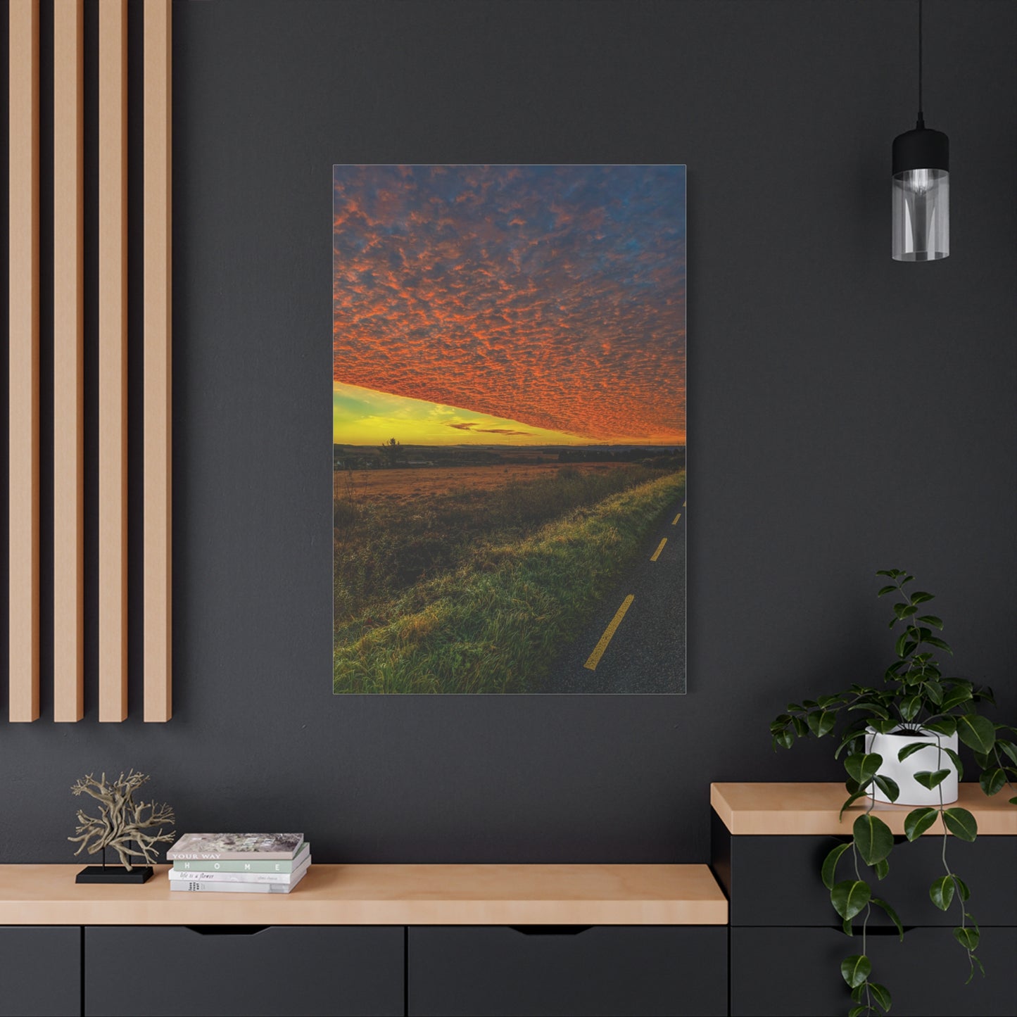 Cloudy Sunset Matte Canvas, Stretched, 1.25"