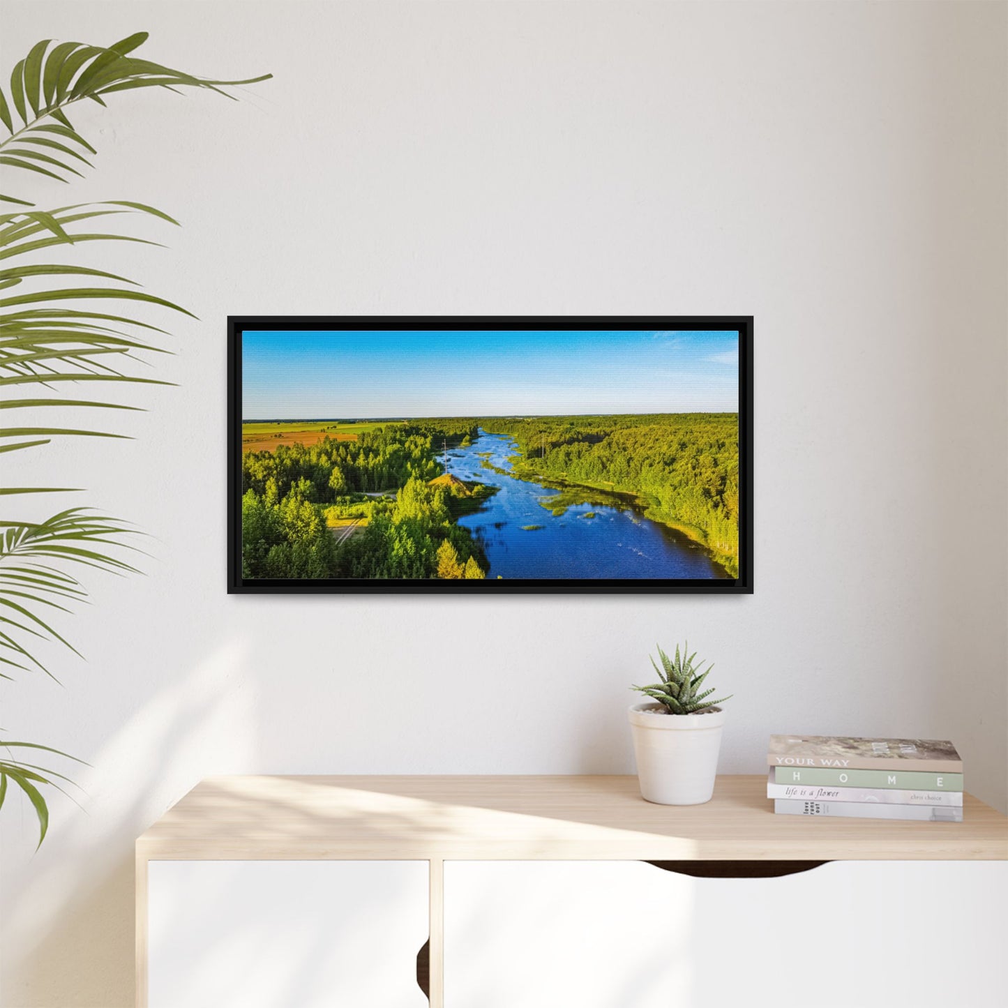 Zagares Lake Matte Canvas, Framed (Multi-color)