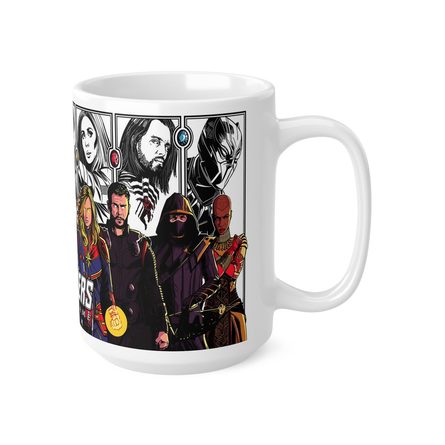 Avengers Endgame Ceramic Coffee Mugs | Superhero Collectible 11oz & 15oz