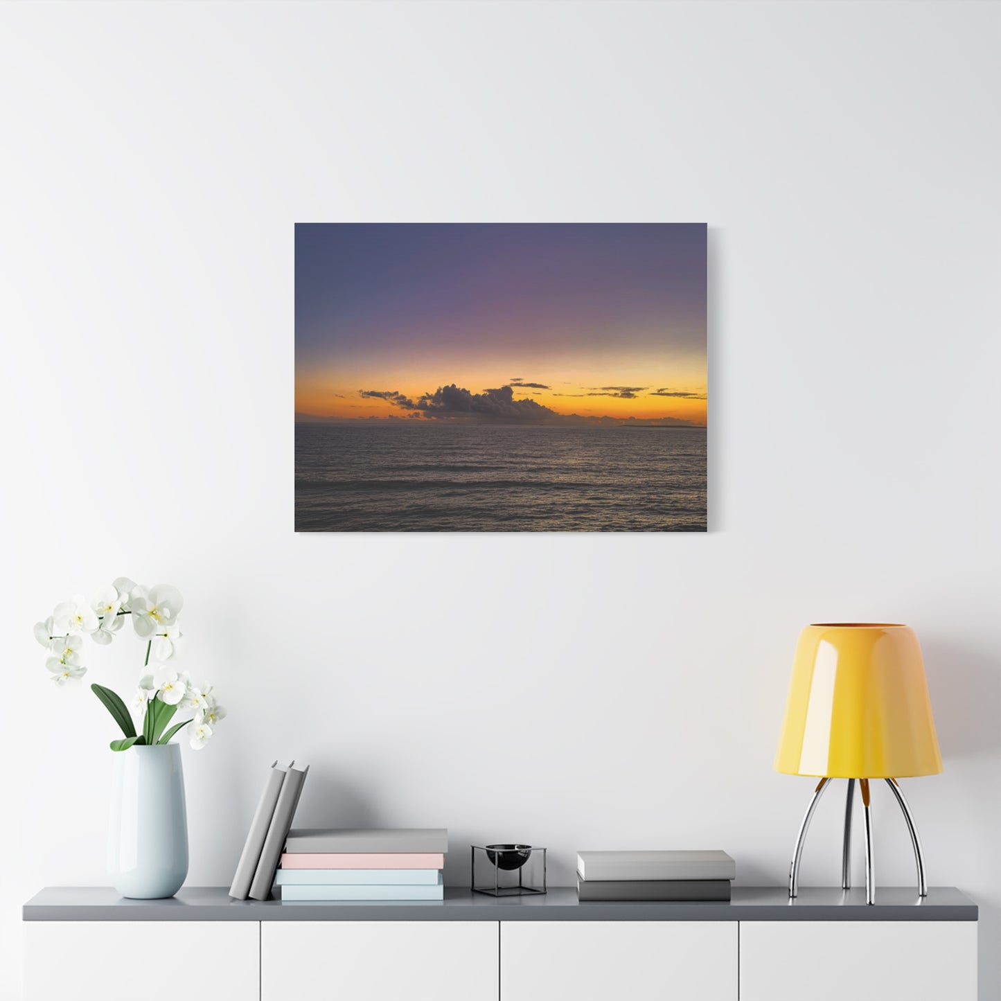 Sunset in Ocean 2 Matte Canvas, Stretched, 1.25"