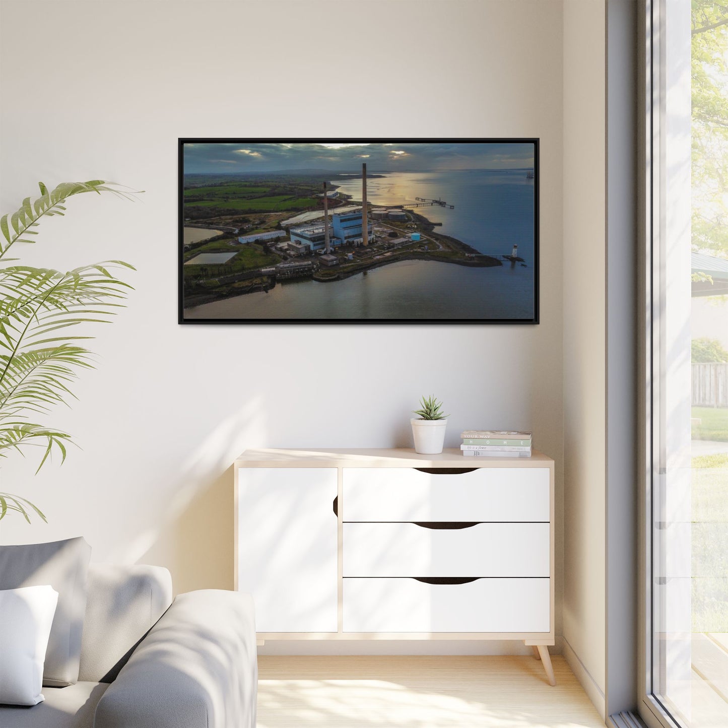Target Power Station Matte Canvas, Framed (Multi-color)