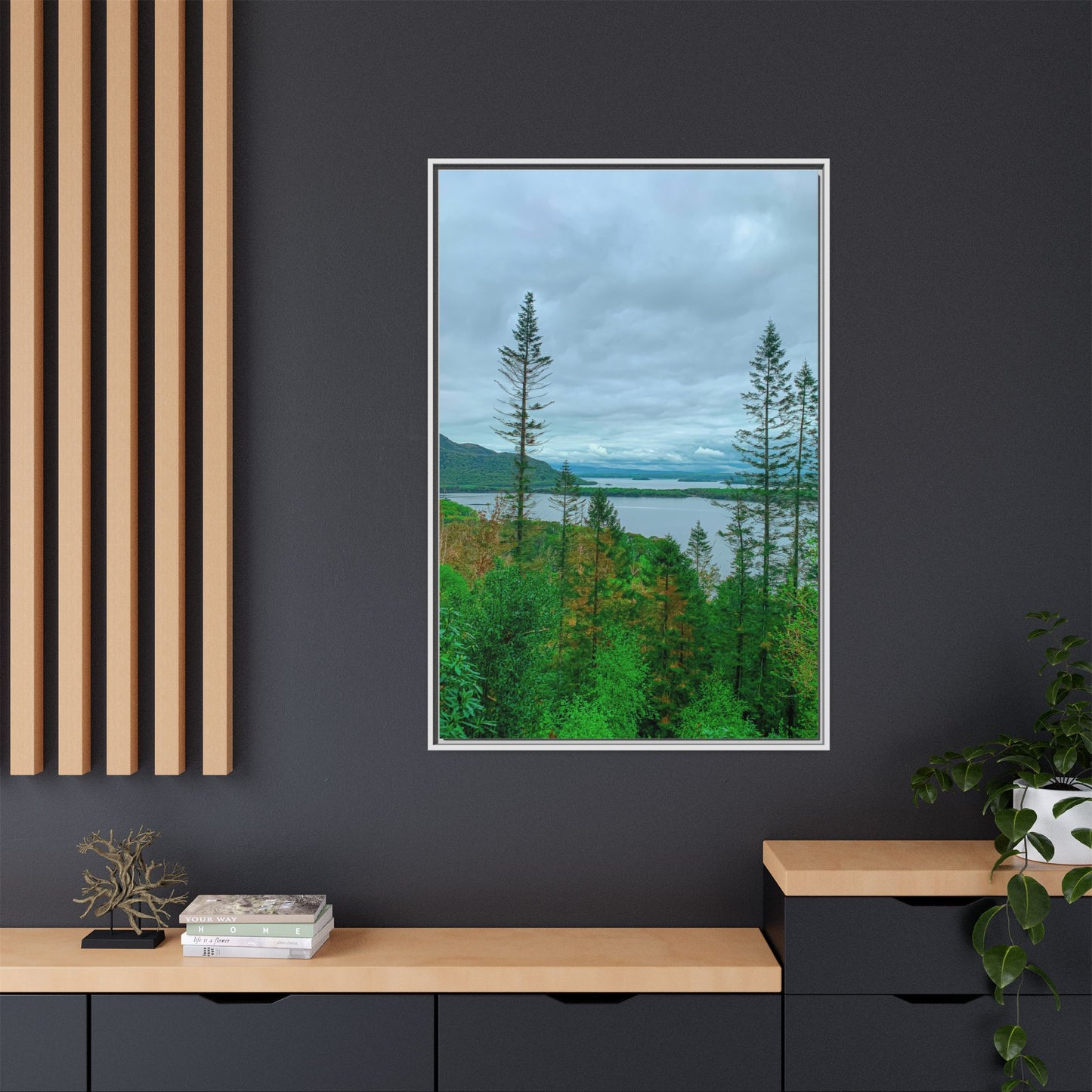 Torc Mountain Trail 2 Matte Canvas, Framed (Multi-color)