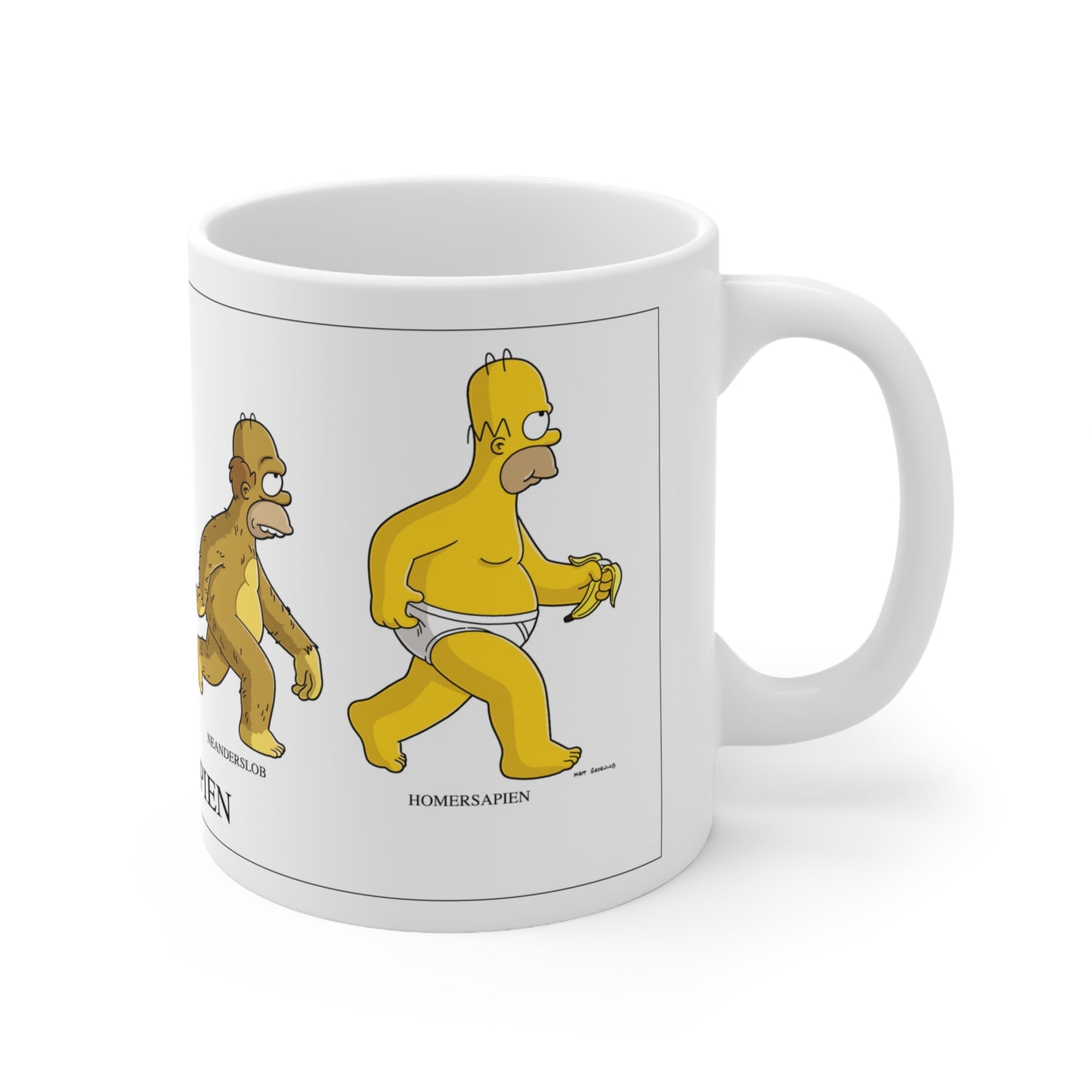 Humorous Evolution Ceramic Coffee Mugs - 11oz & 15oz - Perfect Gift for Science Lovers