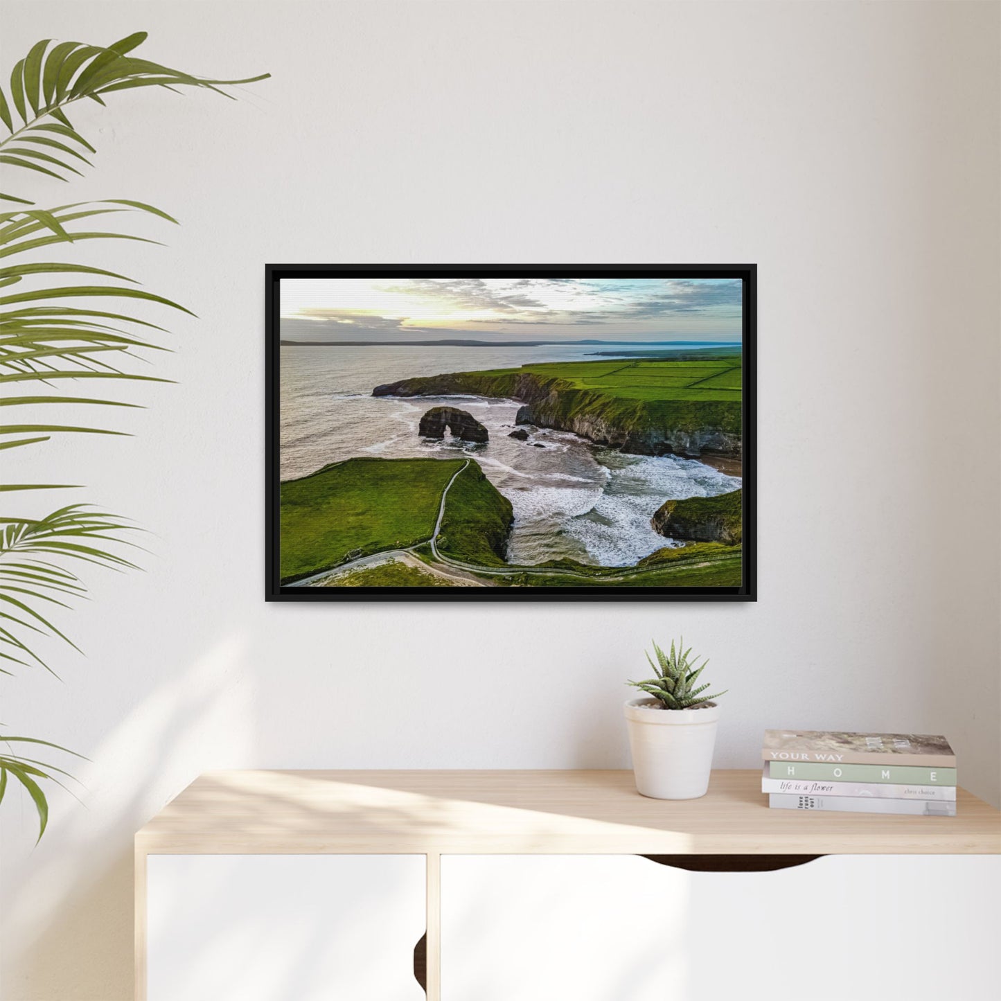 Virgin Rock Matte Canvas, Framed (Multi-color)