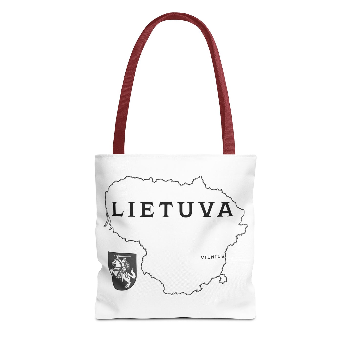 Lietuva Map Tote Bag - Stylish Travel Bag for Lithuanian Pride