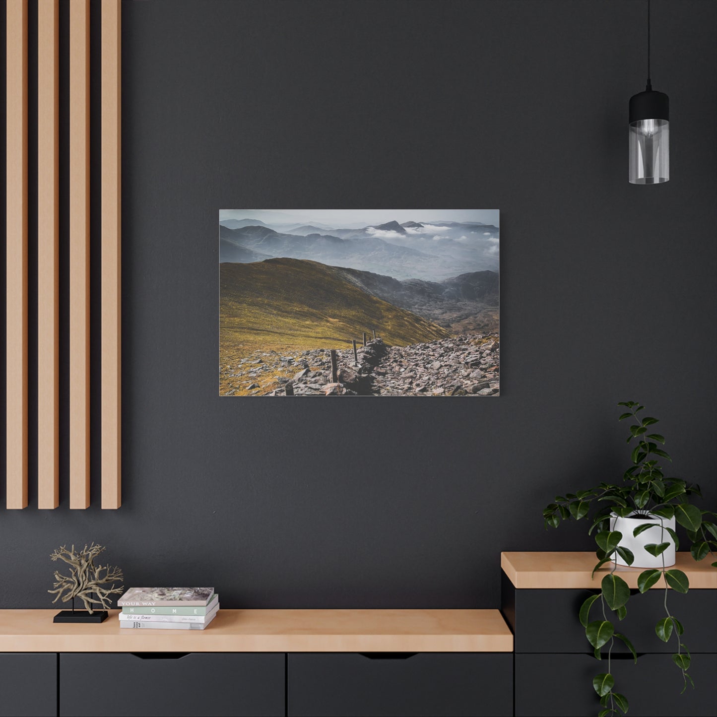 Wall in Mountains Matte Canvas, Stretched, 1.25"