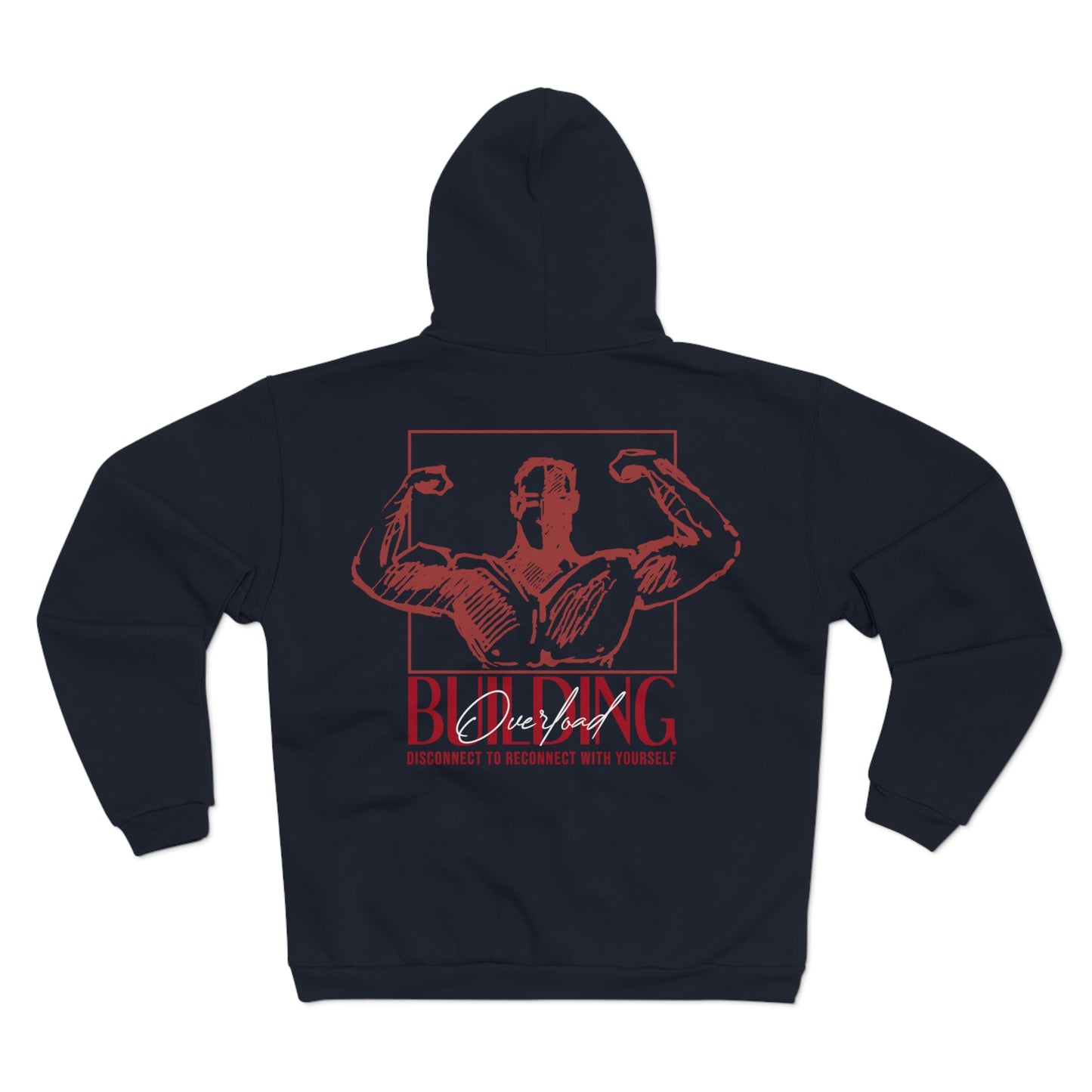 Motivational Fitness Zip Hoodie - "Disconnect to Reconnect"