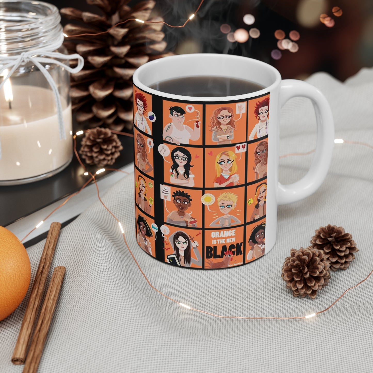 Orange is the New Black Ceramic Coffee Mug - Fun 11oz & 15oz Cups for TV Show Fans