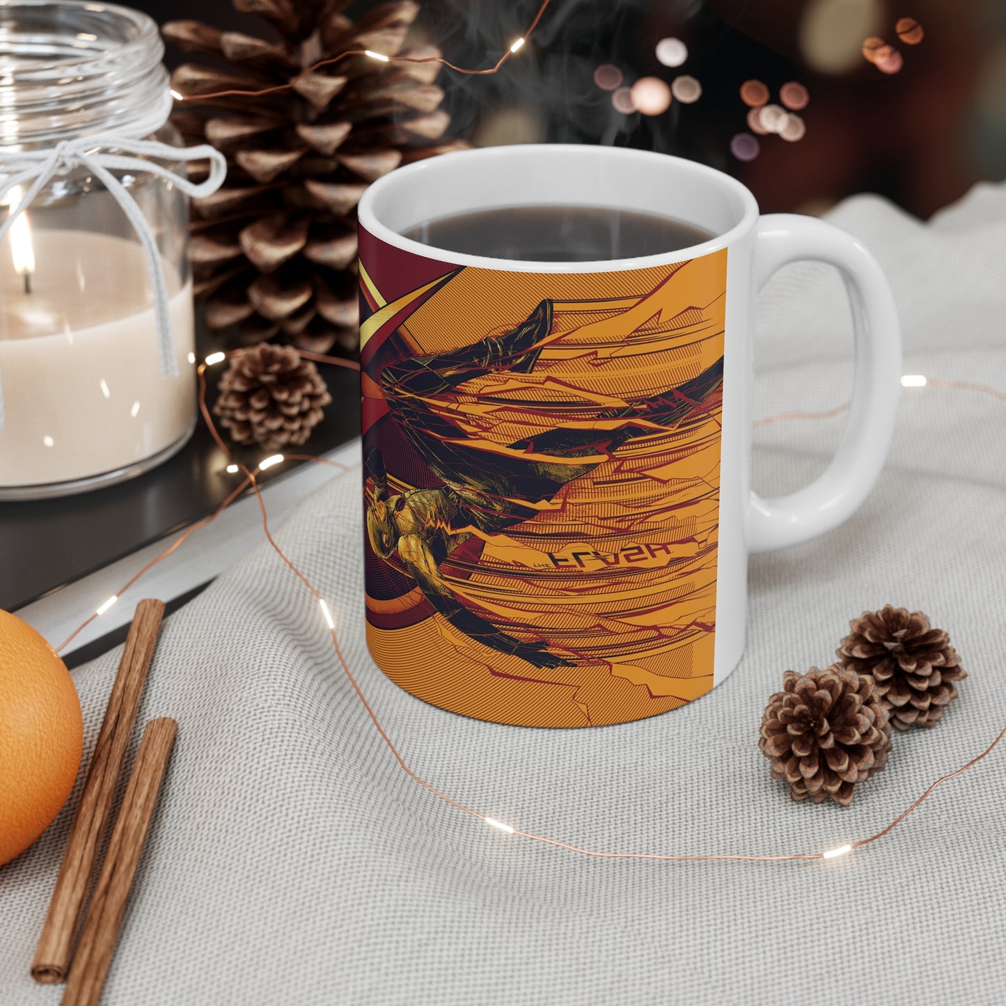 The Flash Ceramic Coffee Mug - 11oz & 15oz | Superhero Drinkware for Fans