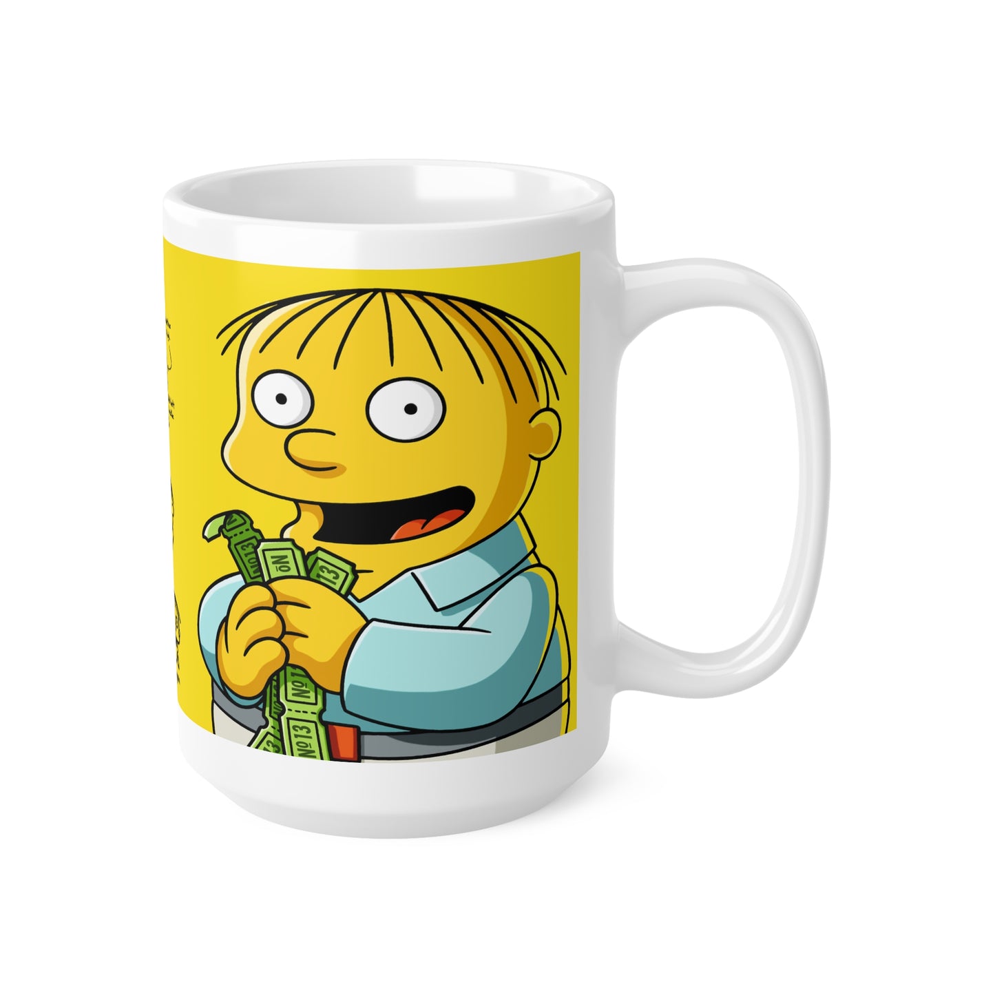 Whimsical Ralph Wiggum Ceramic Coffee Cups – Perfect for Different Moods