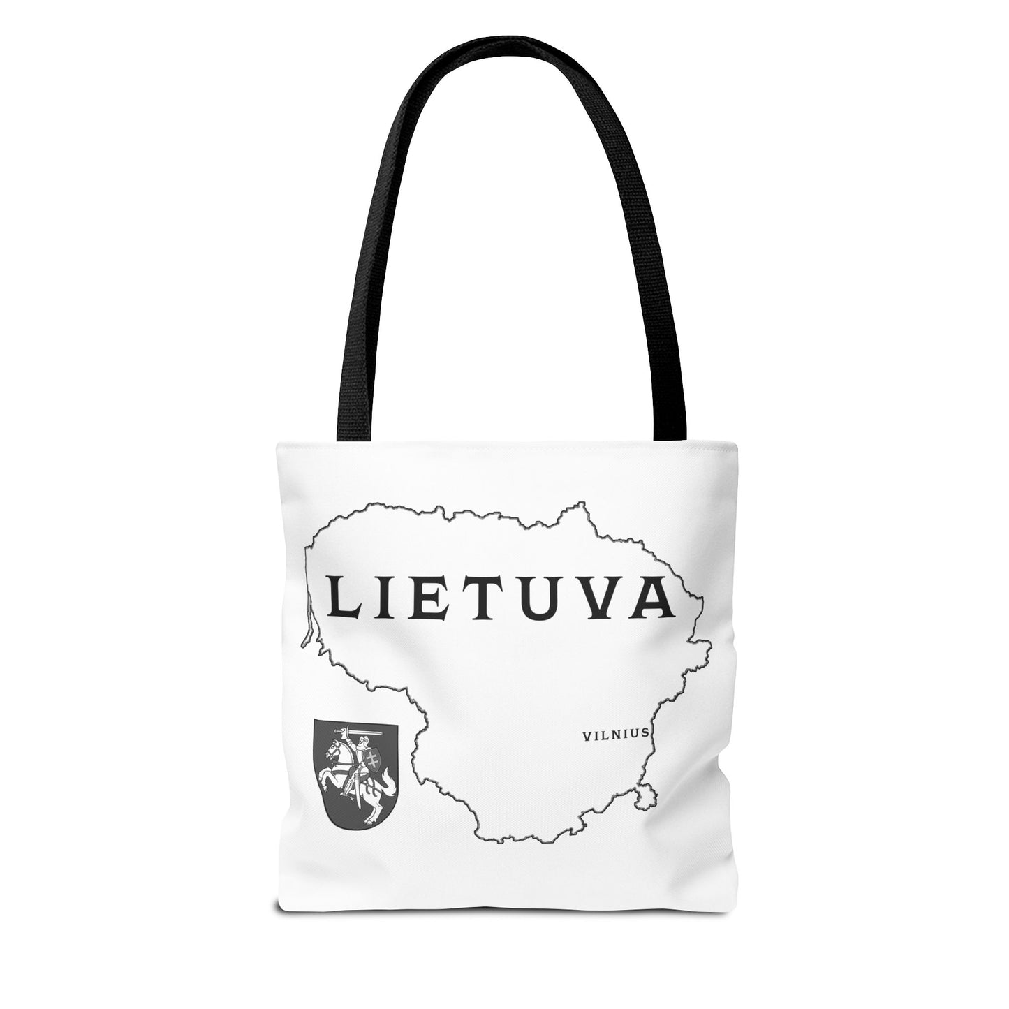 Lietuva Map Tote Bag - Stylish Travel Bag for Lithuanian Pride