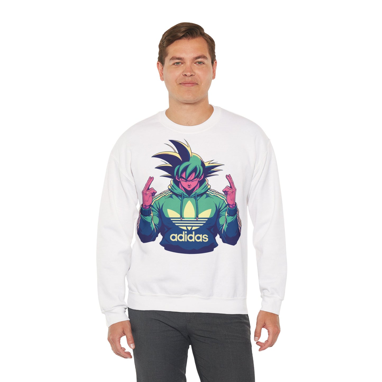 Vibrant Anime-Inspired Unisex Crewneck Sweatshirt