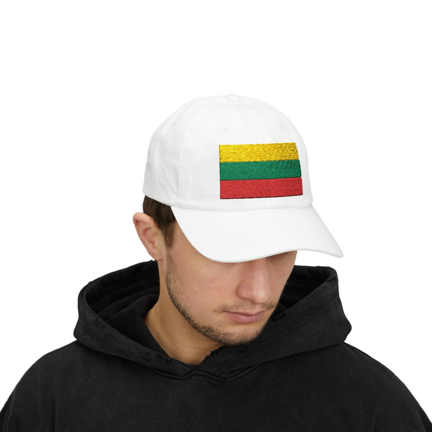 Lithuania Flag Embroidered Classic Dad Cap - Stylish Cotton Hat for Men