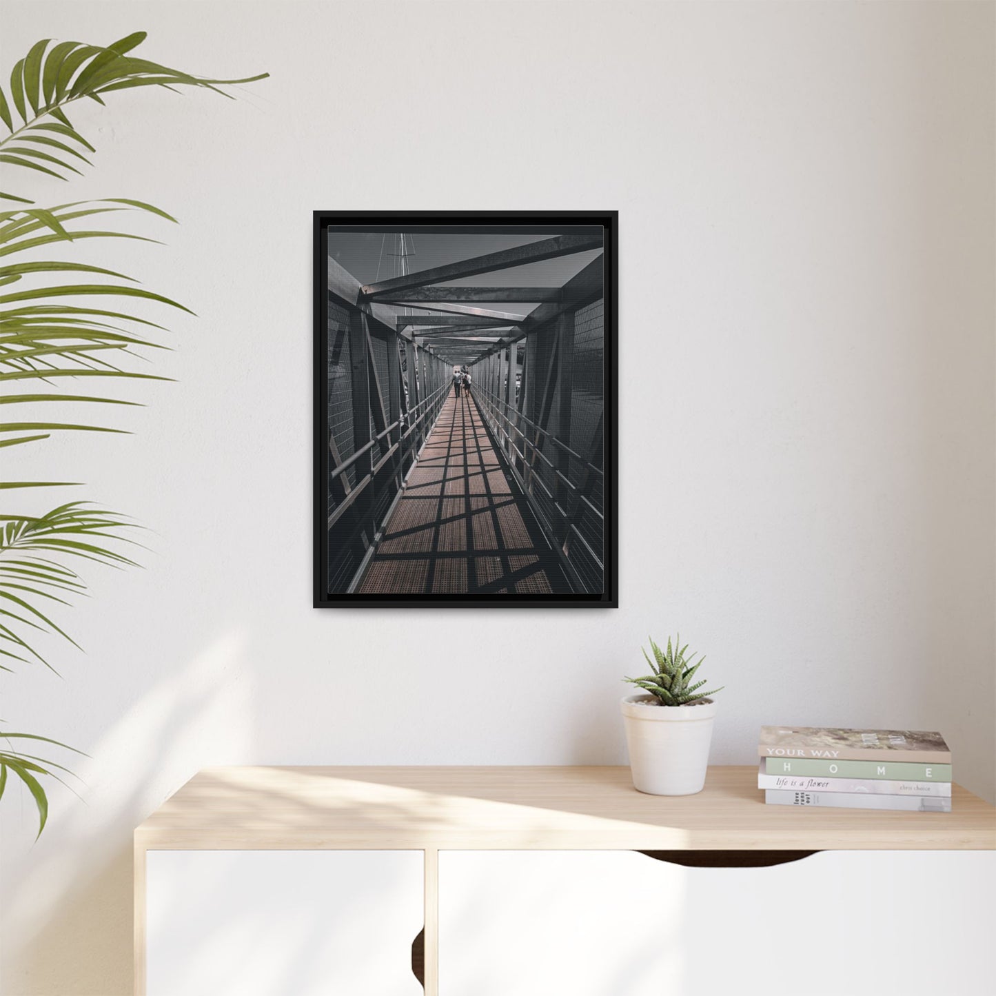 Dingle Pier Matte Canvas, Framed (Multi-color)