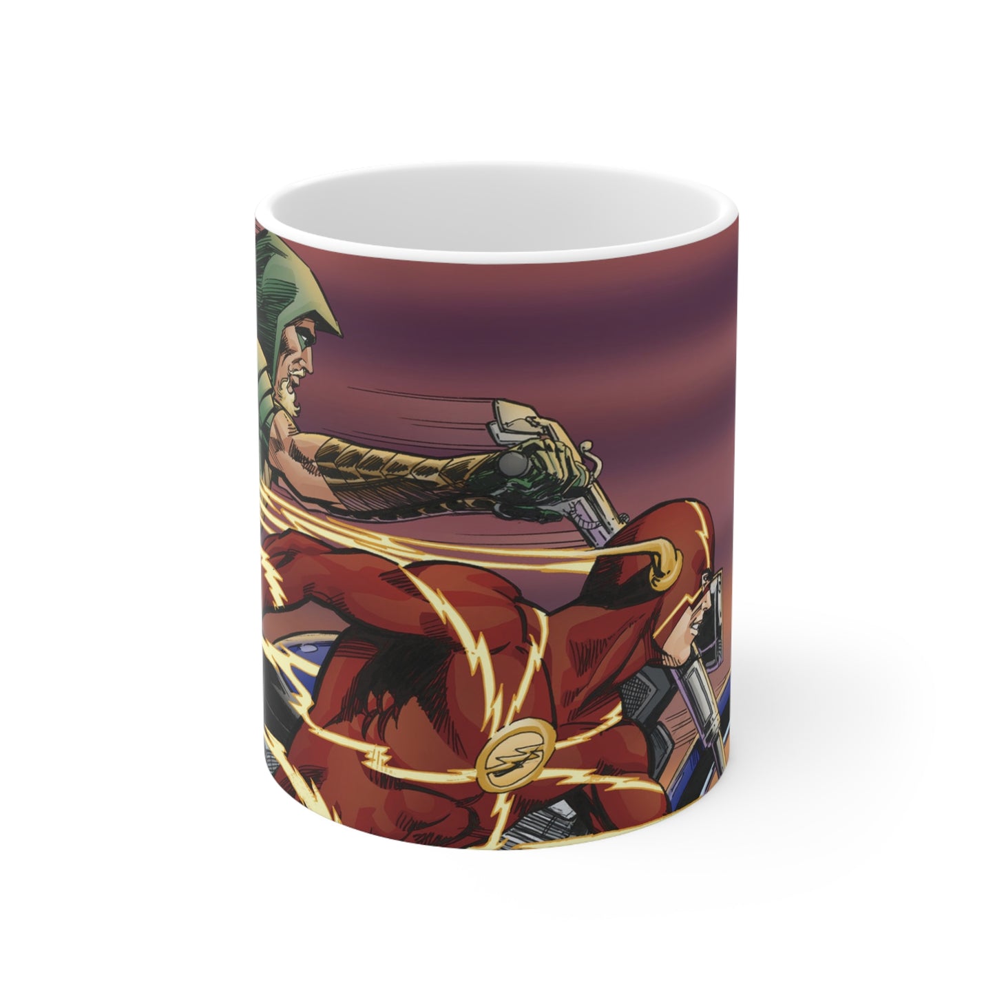 Superhero Duel Ceramic Coffee Cup - 11oz and 15oz