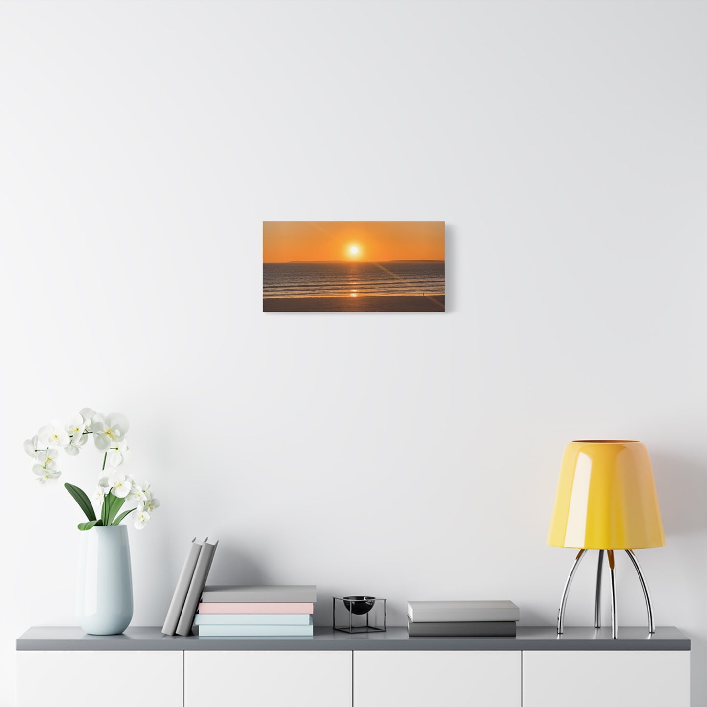 Sunset in ocean Matte Canvas, Stretched, 1.25"