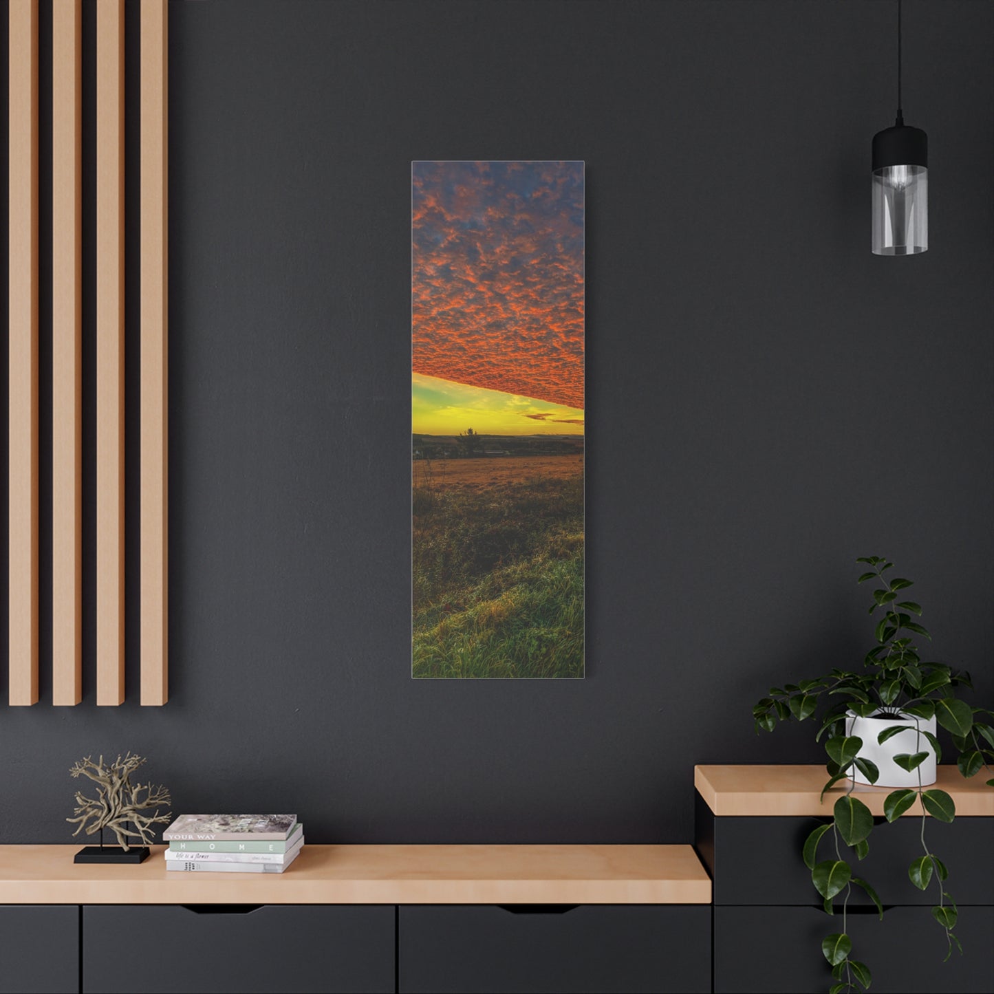 Cloudy Sunset Matte Canvas, Stretched, 1.25"