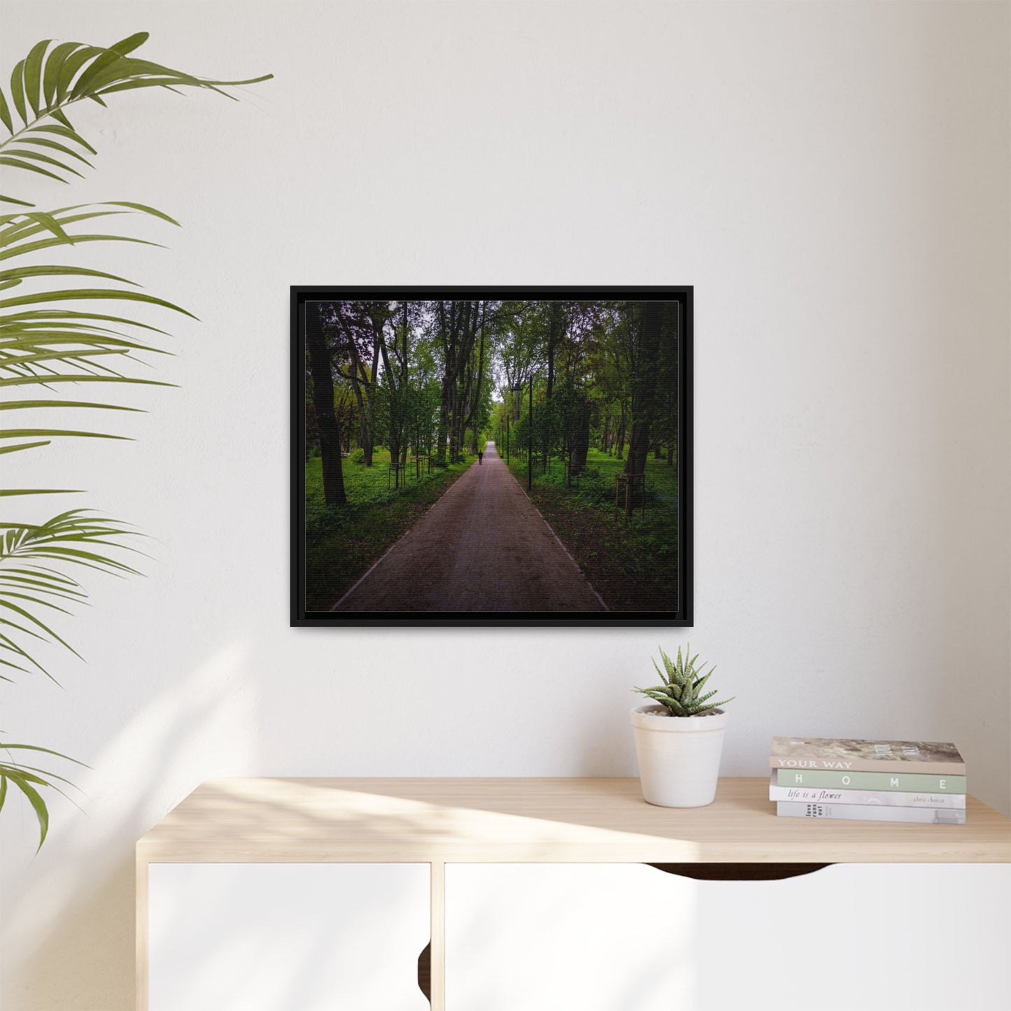 Zagares Park Matte Canvas, Framed (Multi-color)