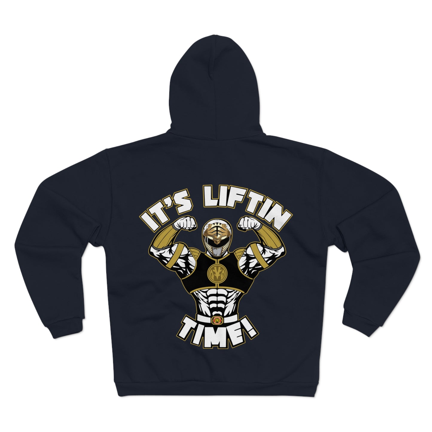 Unisex Hooded Zip Sweatshirt- "It's Liftin' Time!" Gym Motivation Hoodie