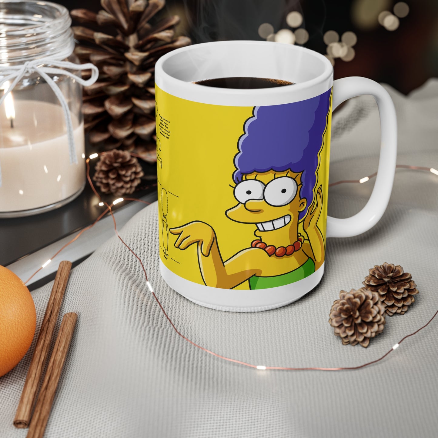 Marge Funny Family Ceramic Coffee Cup – Funny Gifts for Fans, 11oz & 15oz