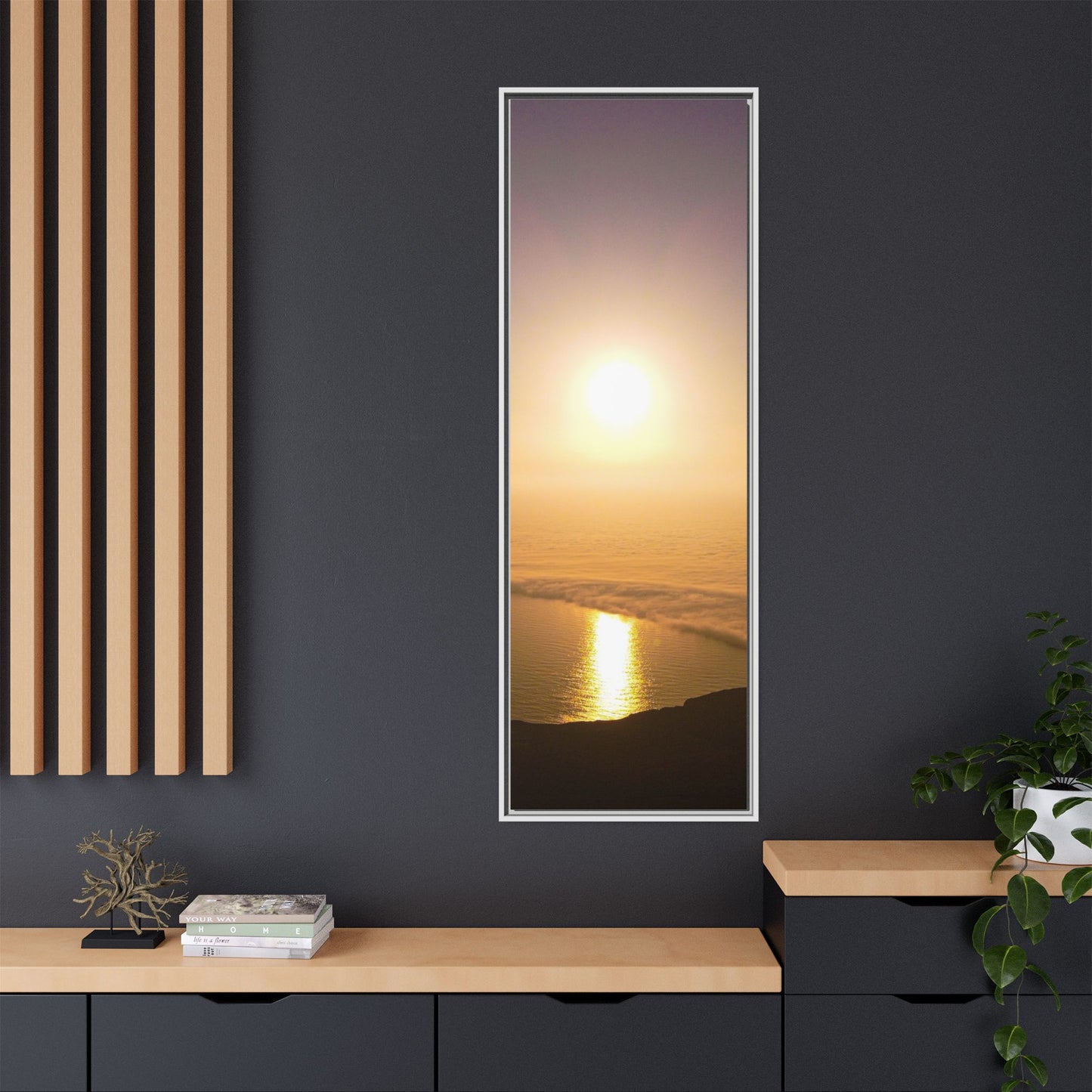 Sunset on Mount Brandon Matte Canvas, Framed (Multi-color)
